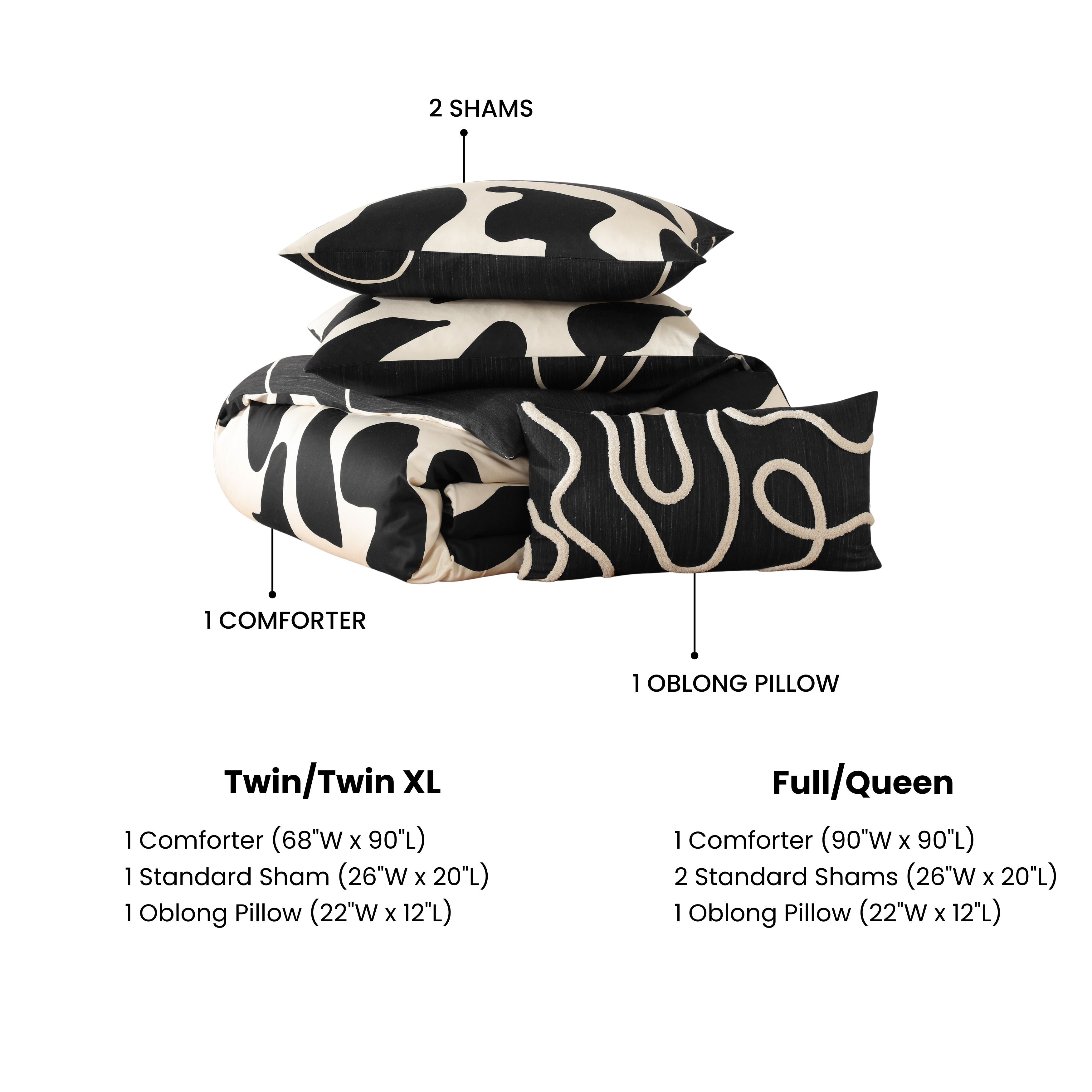 Latest Living Ebony and Ivory Reversible Comforter Set