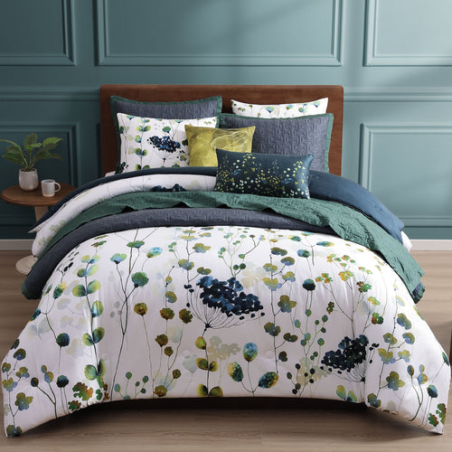 Bebejan Abstract Vines 8 Piece Reversible Comforter & Coverlet Set