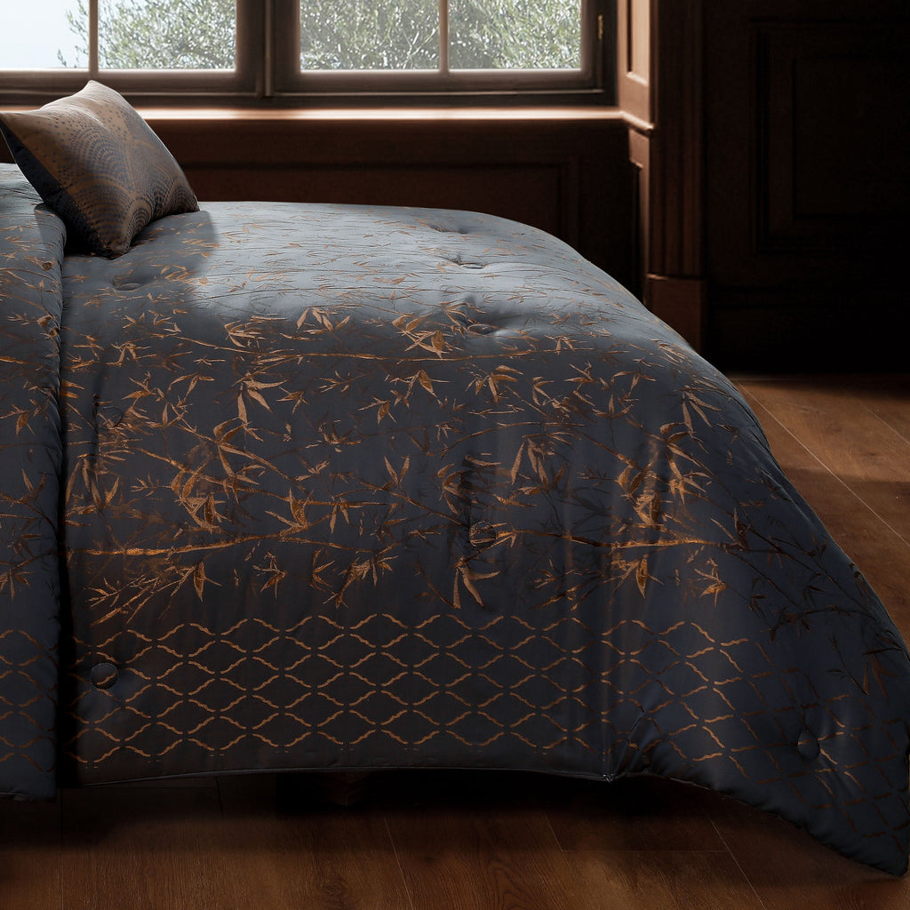 Latest Living Bamboo Tree 5 Piece Comforter Set