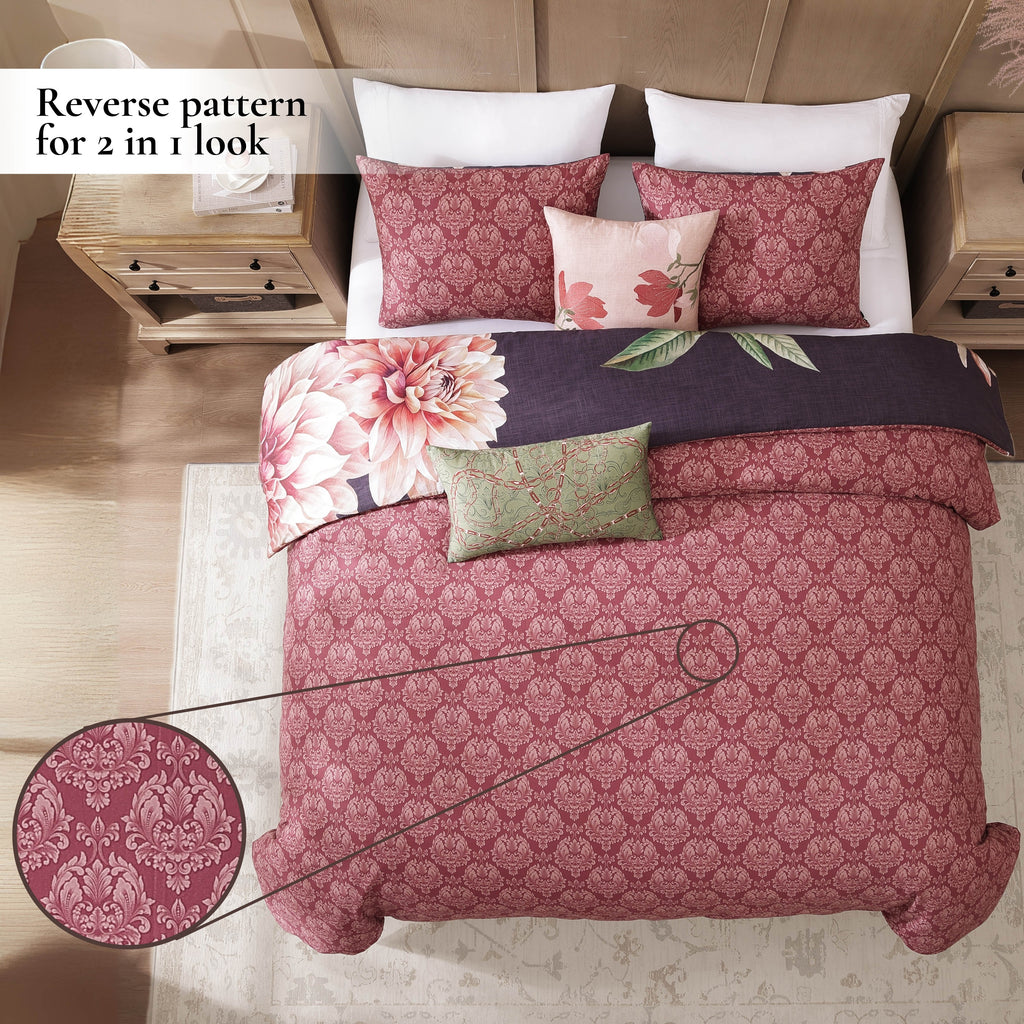 Bebejan Blush Serenade 5 Piece Reversible Comforter Set