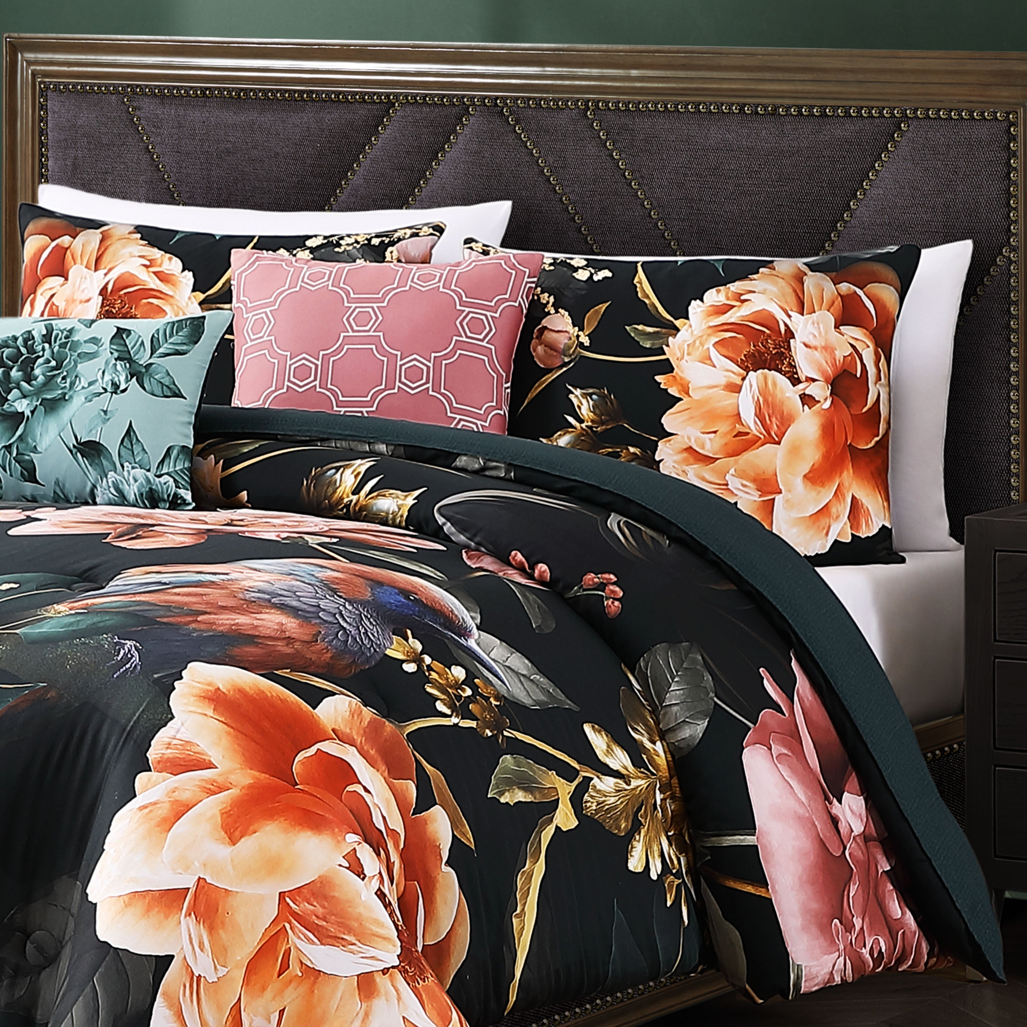 Bebejan Botanical Birds 5 Piece Reversible Comforter Set Comforter Sets By Bebejan®