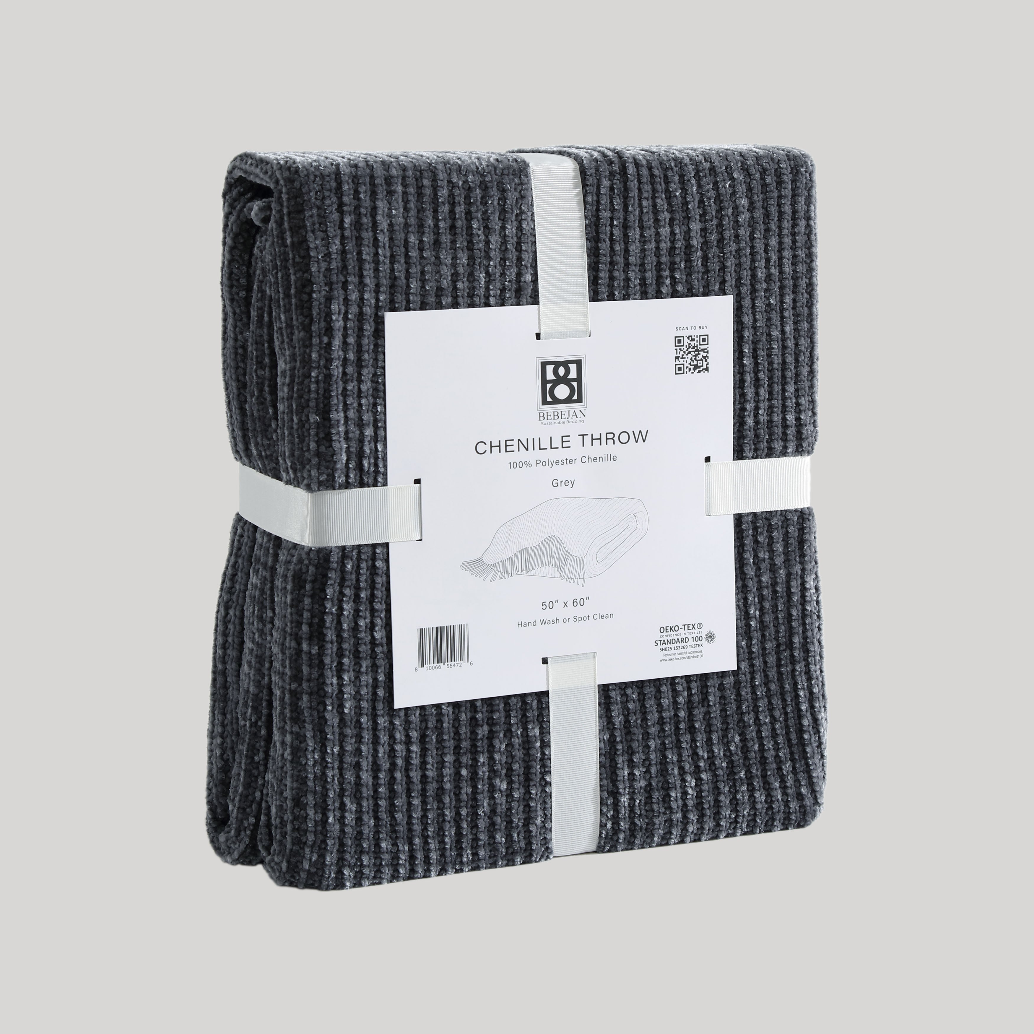 Latest Living Chenille Throw - Ivory Final Sale Throws By US Office - Latest Bedding