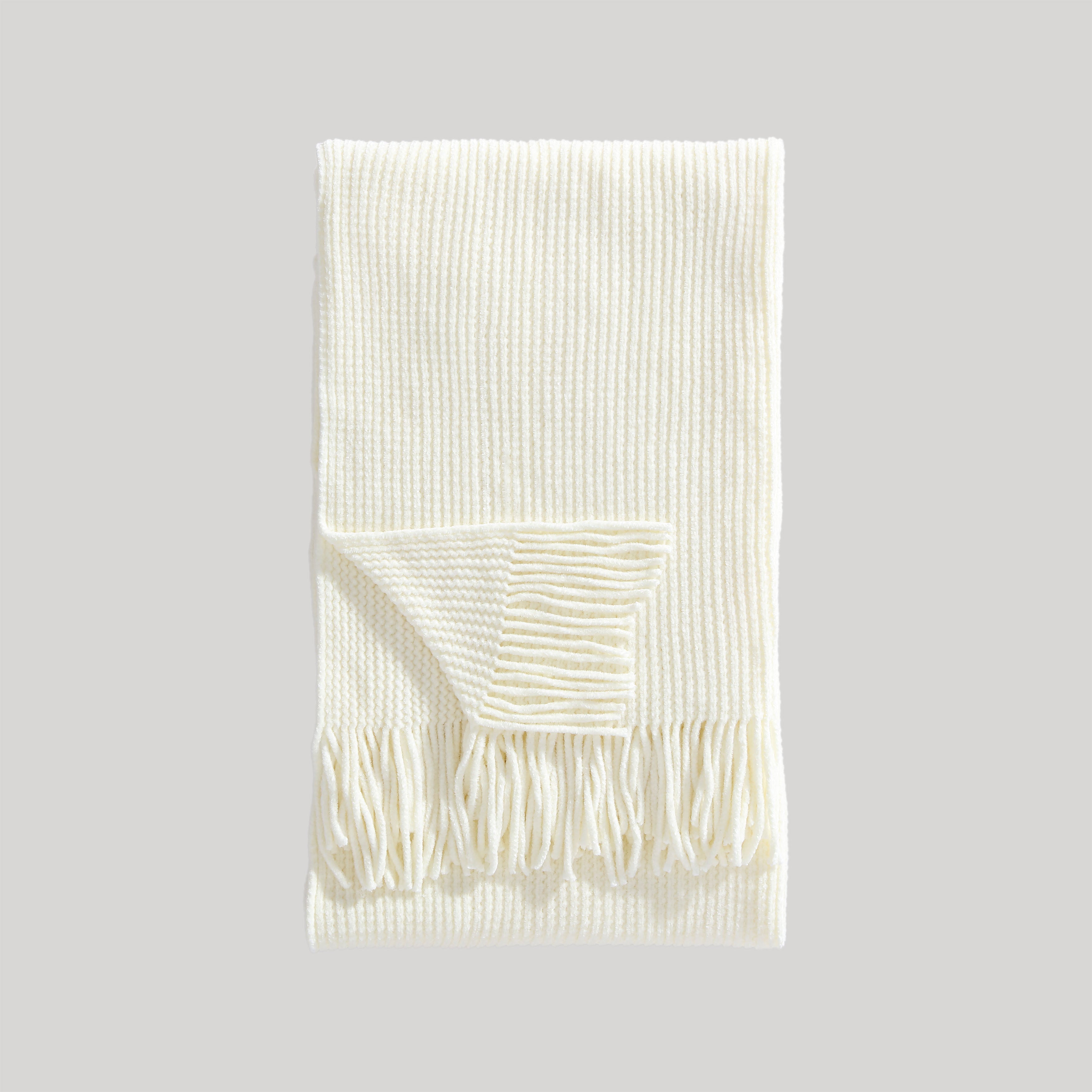 Bebejan Chenille Throw - Ivory Final Sale Throws By US Office - Latest Bedding