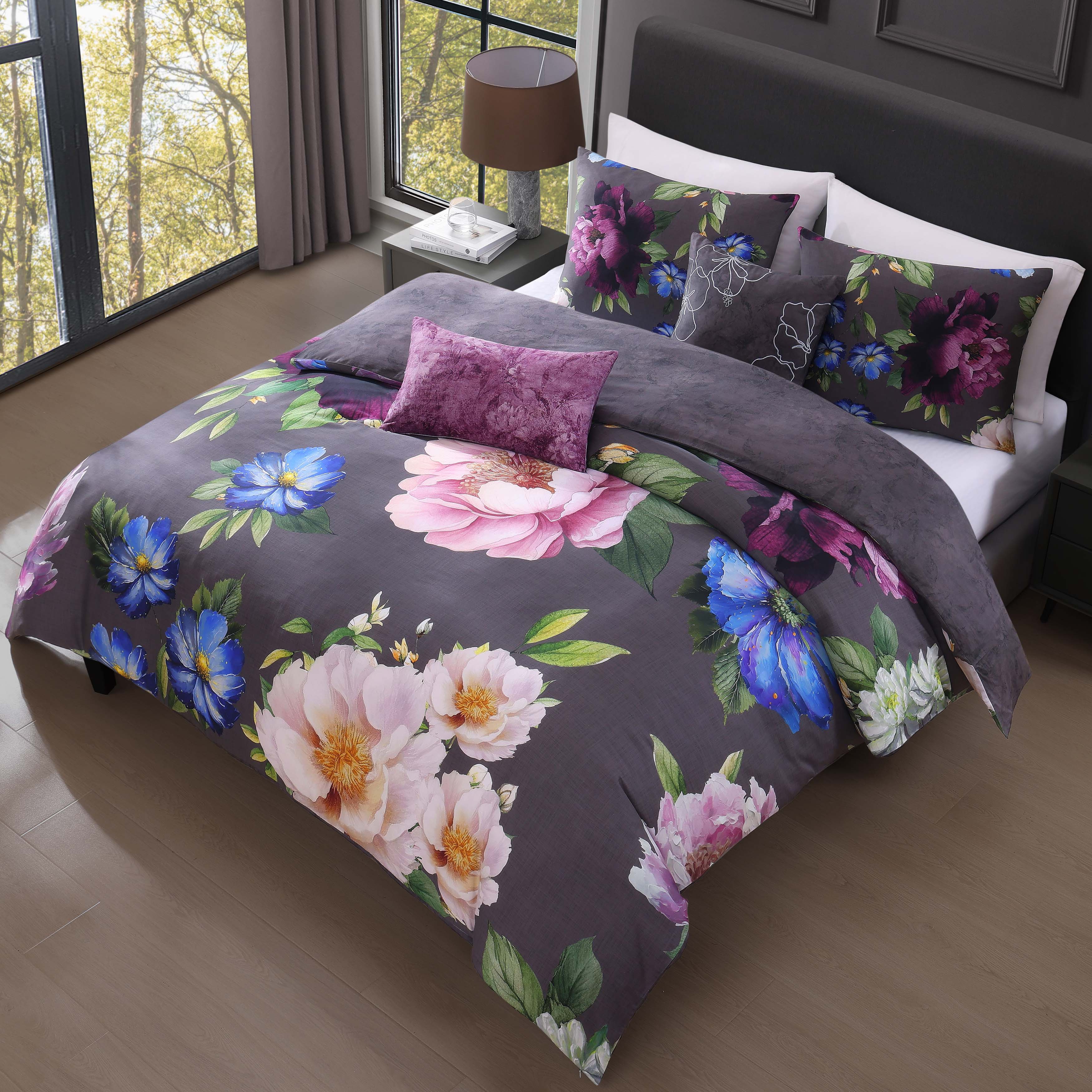 Bebejan Elegant Blossoms 5 Piece Reversible Comforter Set Comforter Sets By Bebejan®