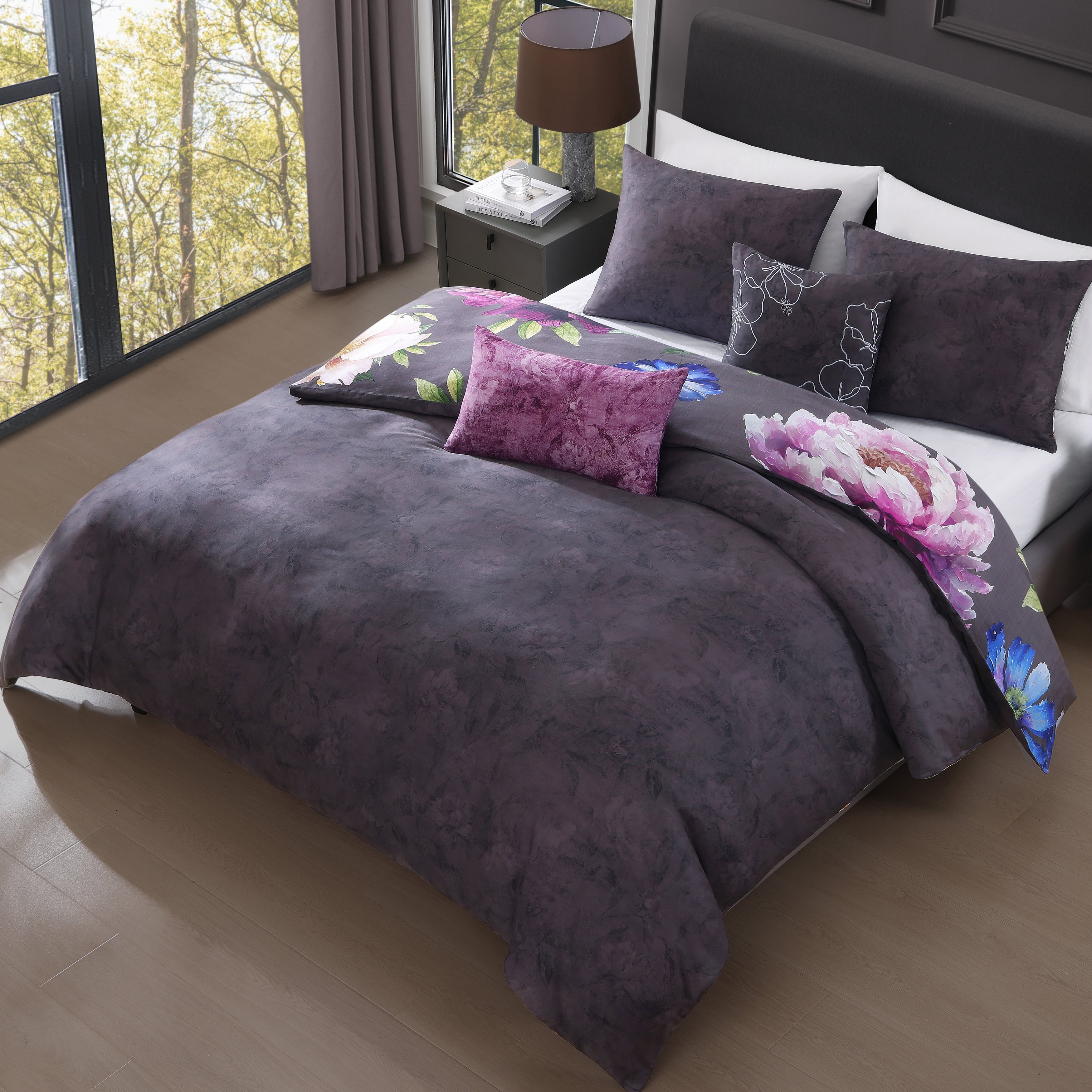 Bebejan Elegant Blossoms 5 Piece Reversible Comforter Set Comforter Sets By Bebejan®