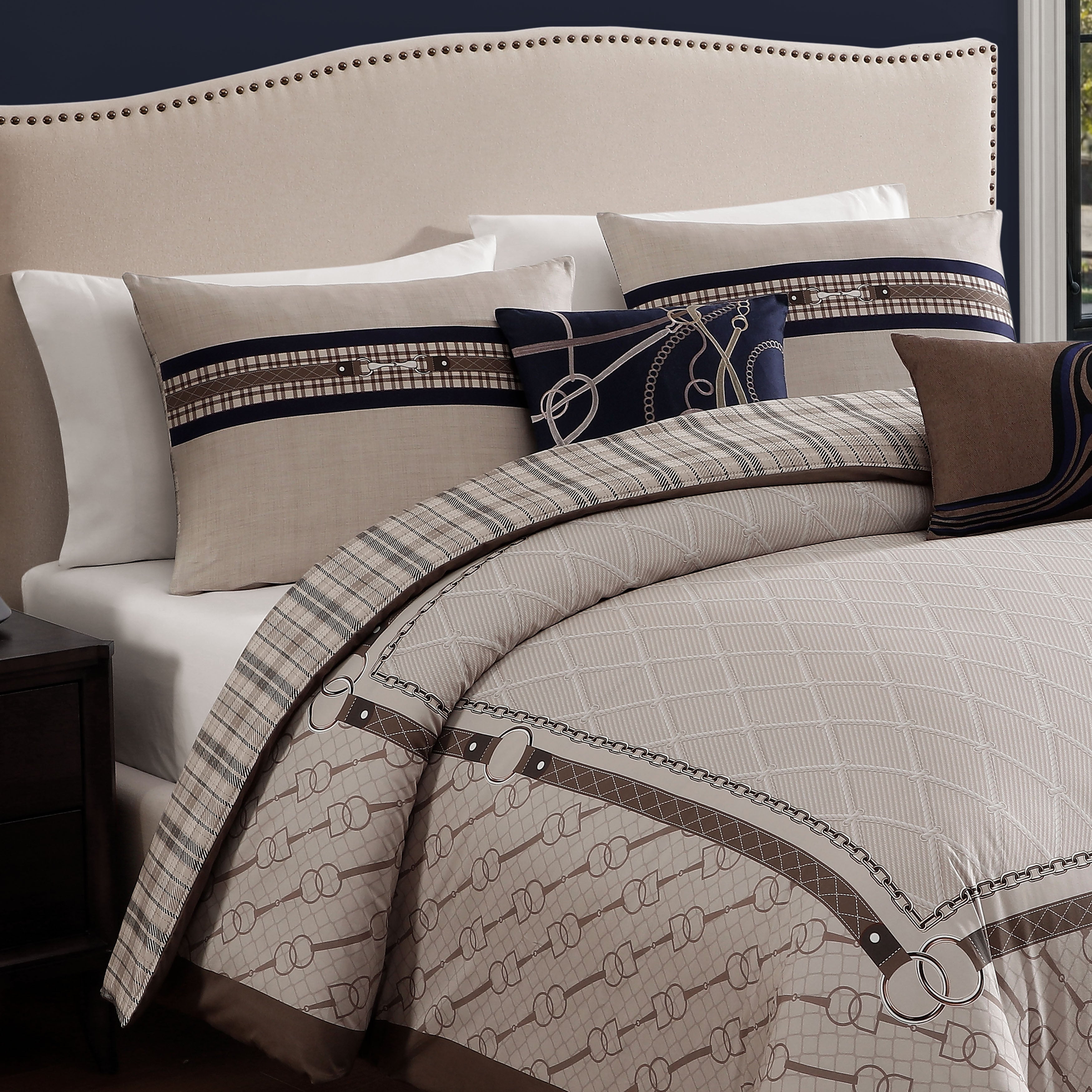 Latest Living Equestrian 5 Piece Reversible Comforter Set