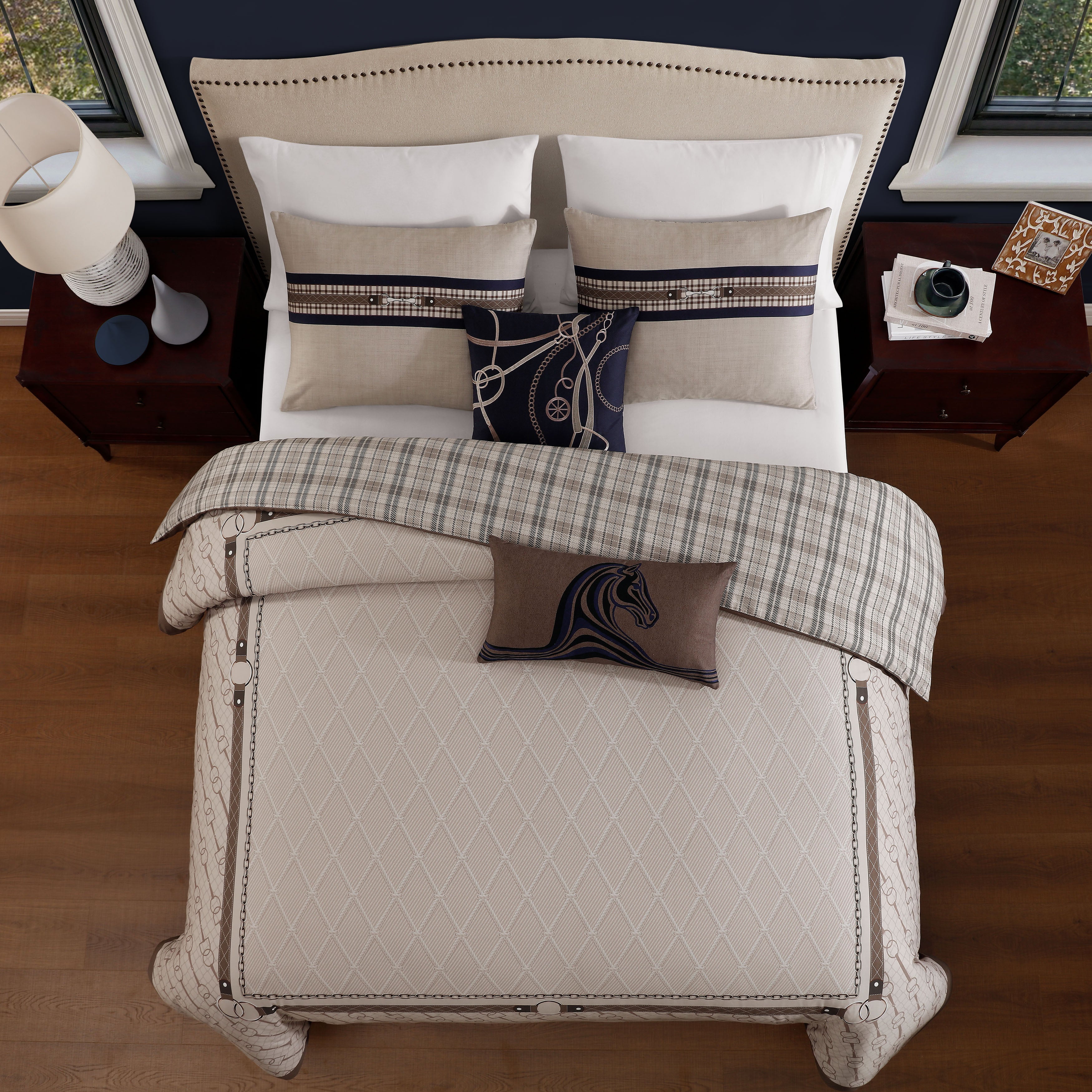 Latest Living Equestrian 5 Piece Reversible Comforter Set