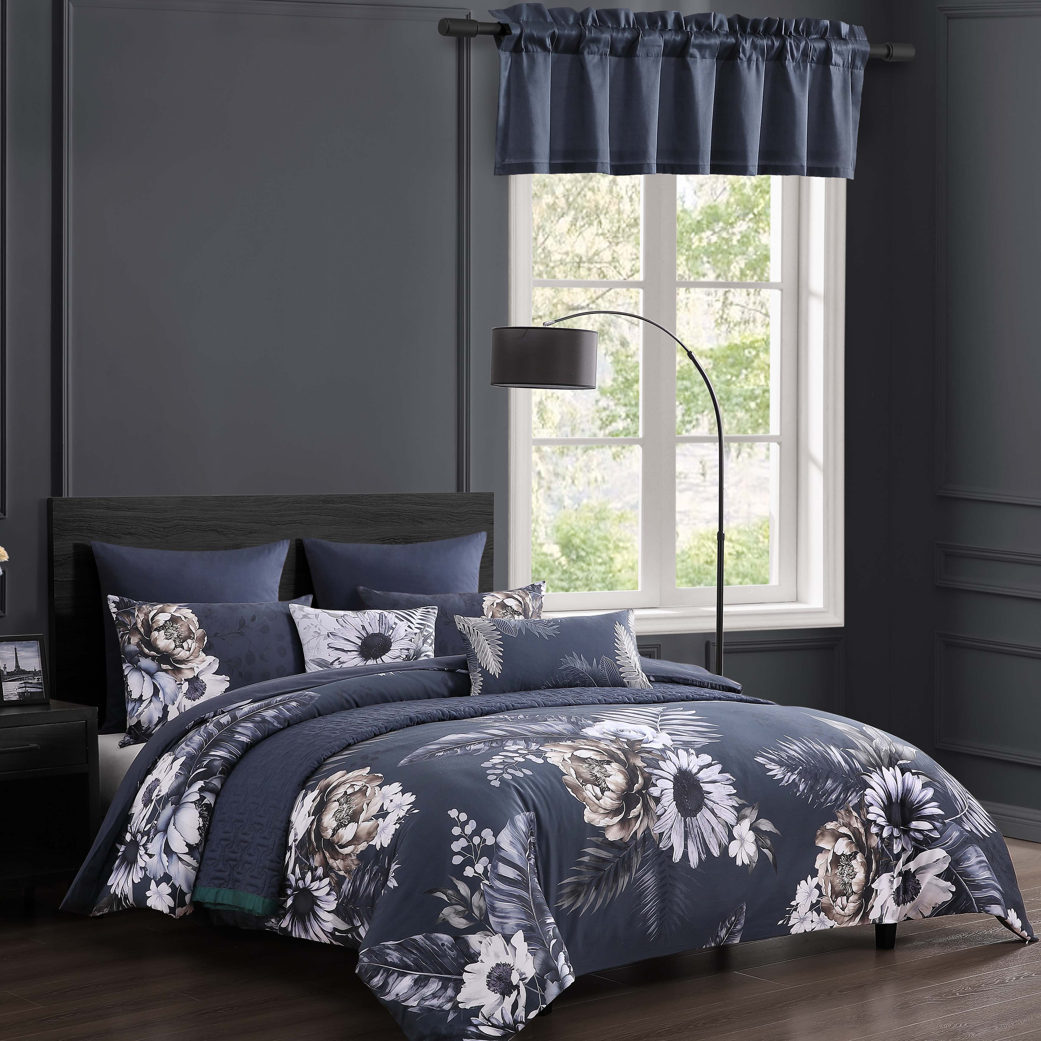 Latest Living Forget Me Not Straight Window Valance