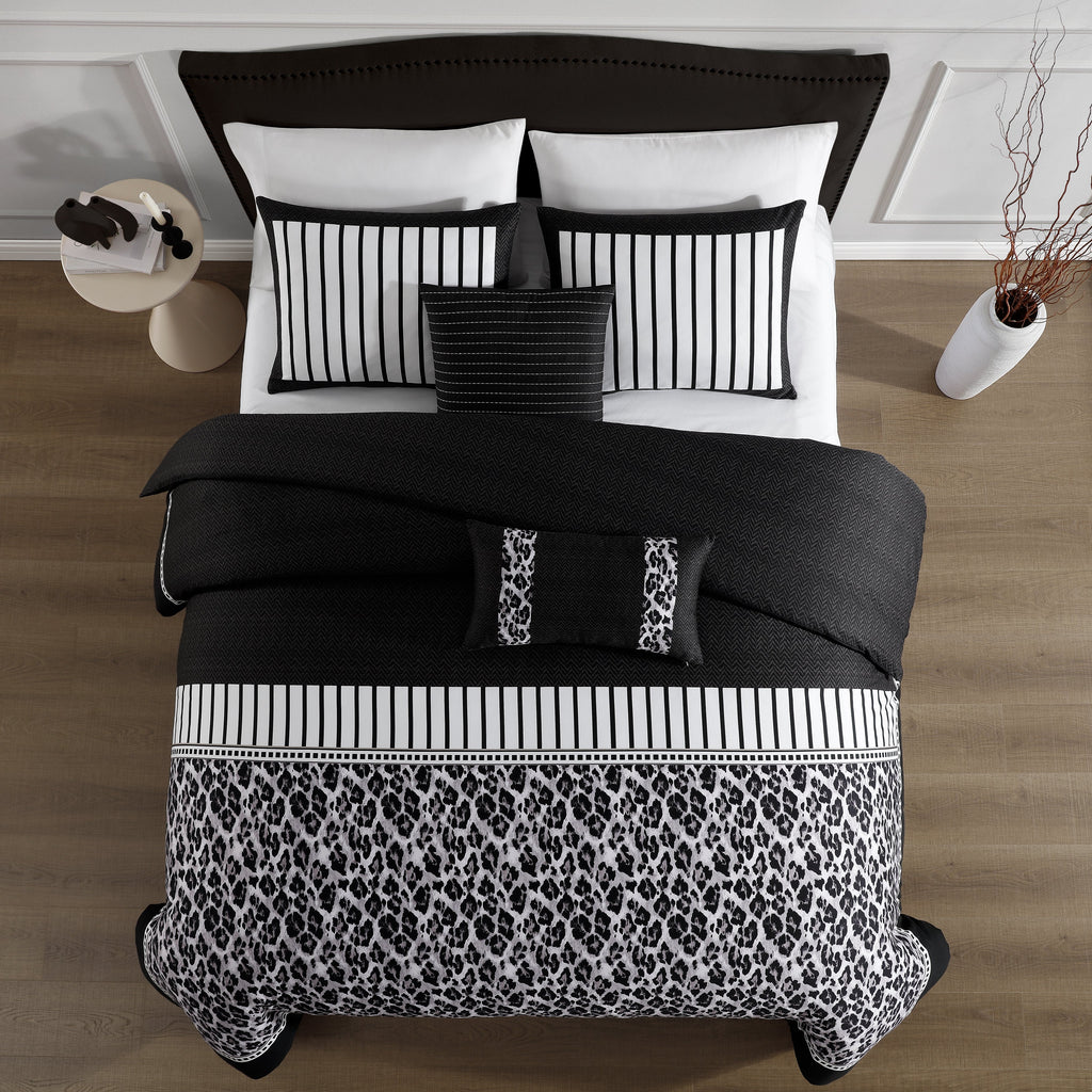 Latest Living Jaguar 5 Piece Reversible Comforter Set