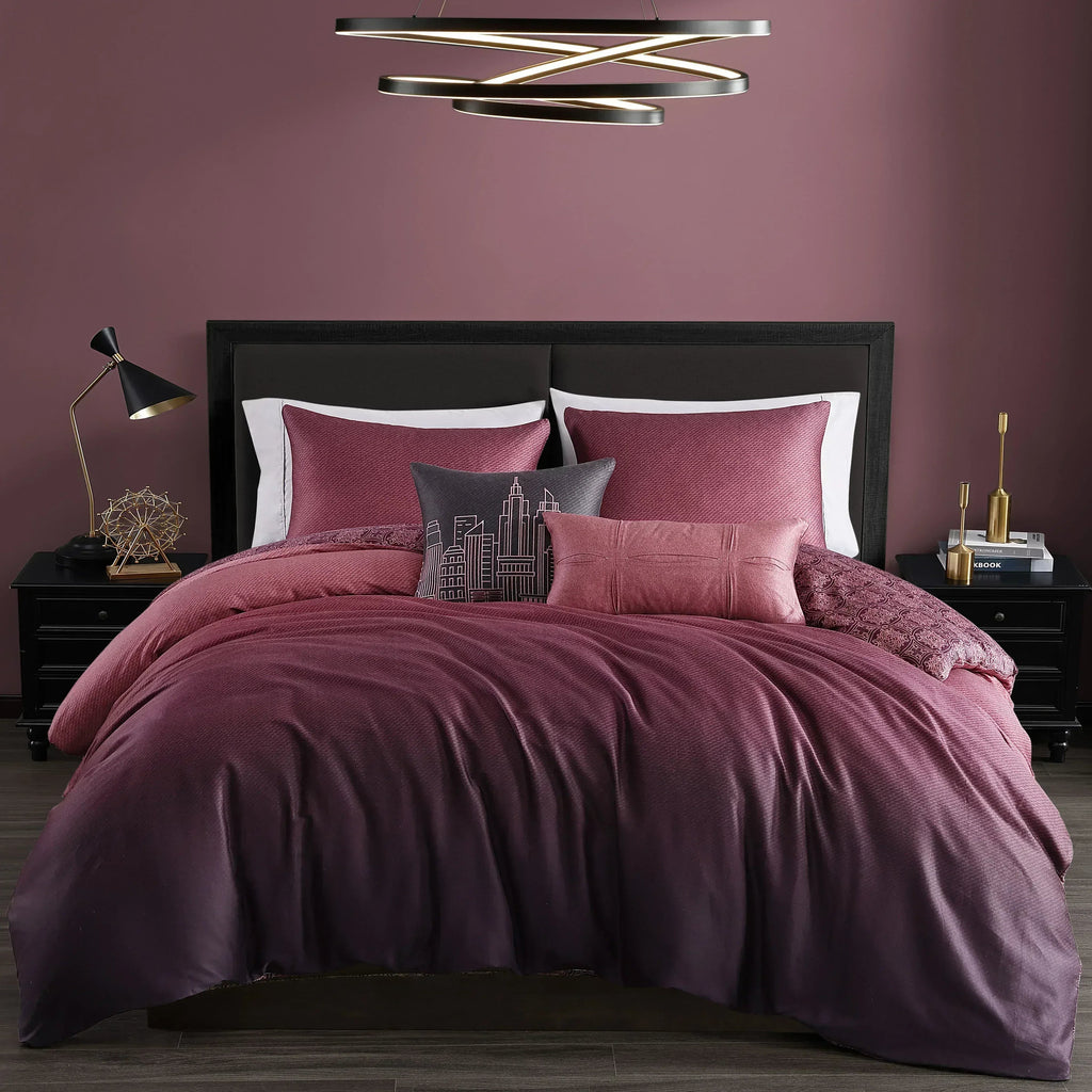 Bebejan Mauve Dreams 5 Piece Reversible Comforter Set - Bebejan