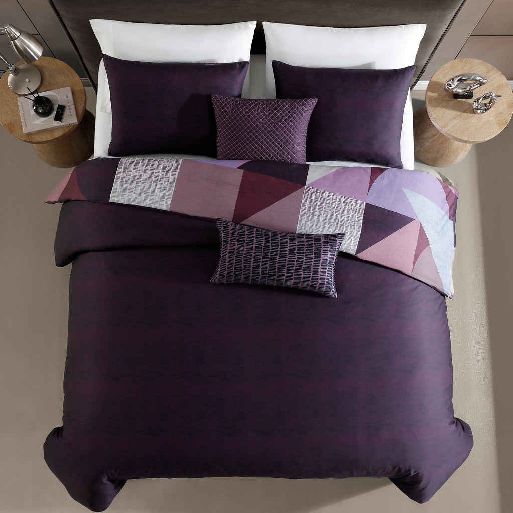 Latest Living Orchid Matrix 5 Piece Reversible Comforter Set