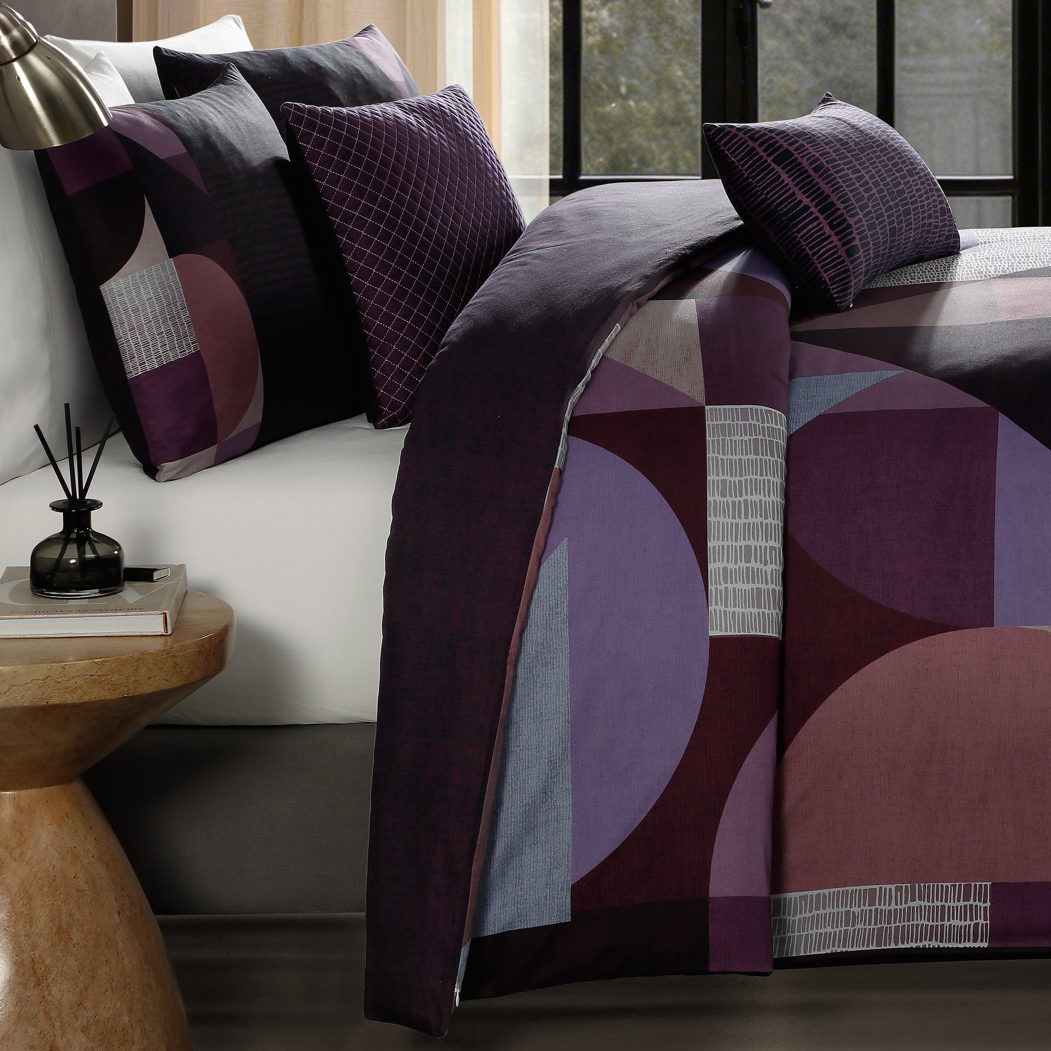 Latest Living Orchid Matrix 5 Piece Reversible Comforter Set