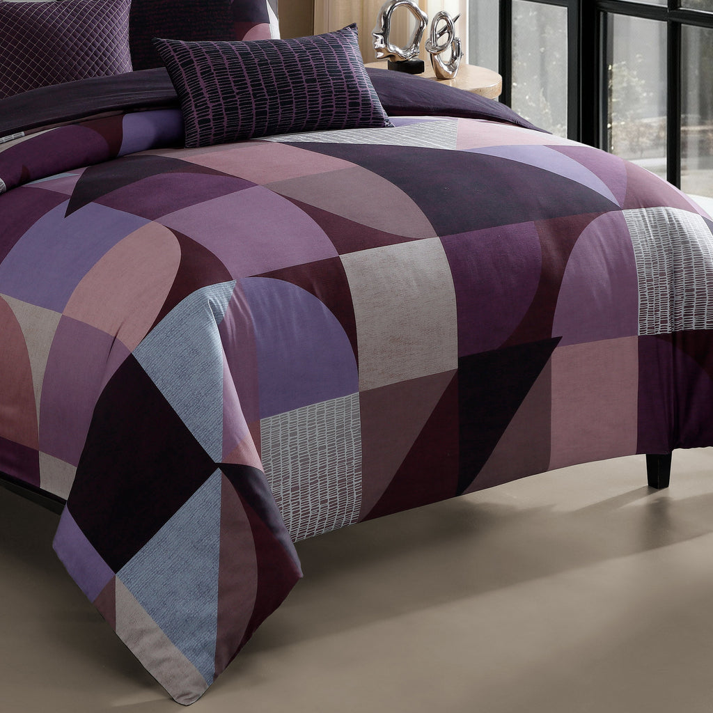Latest Living Orchid Matrix 5 Piece Reversible Comforter Set