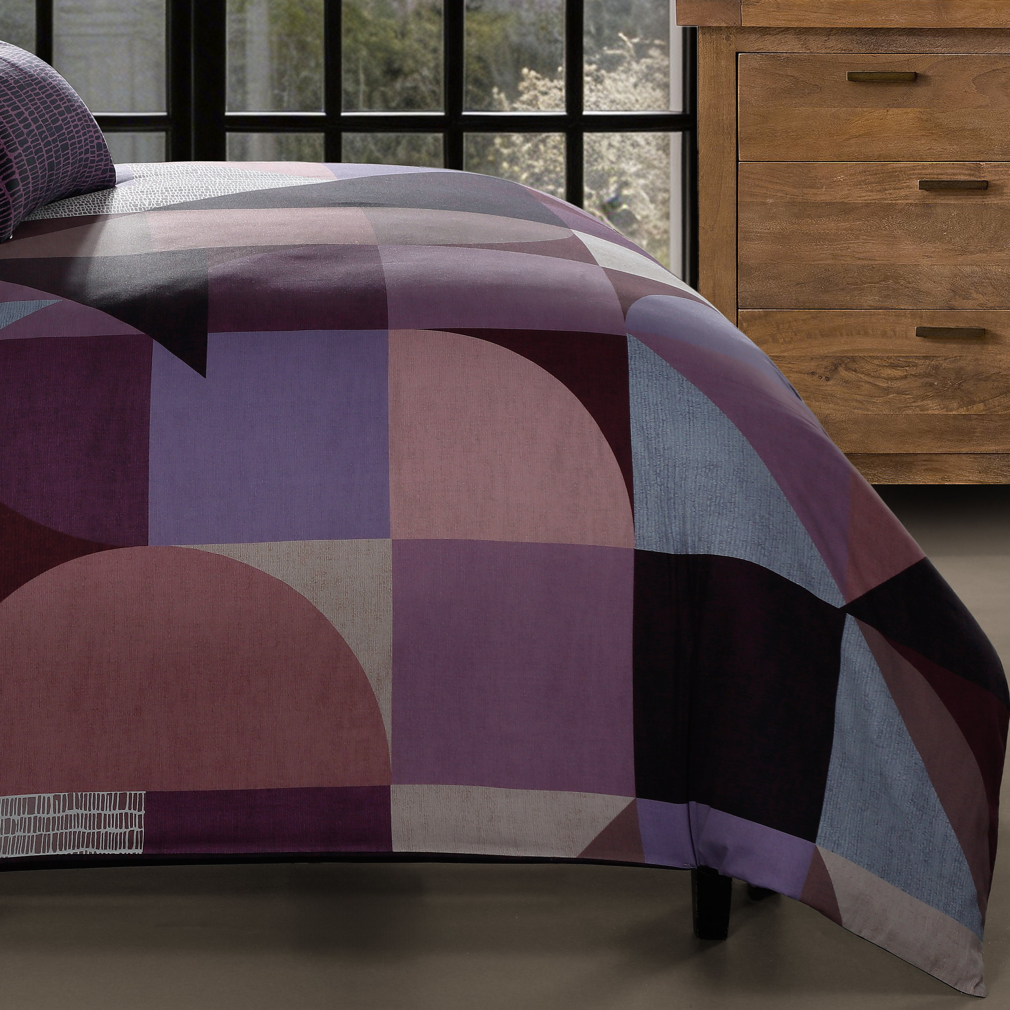 Latest Living Orchid Matrix 5 Piece Reversible Comforter Set