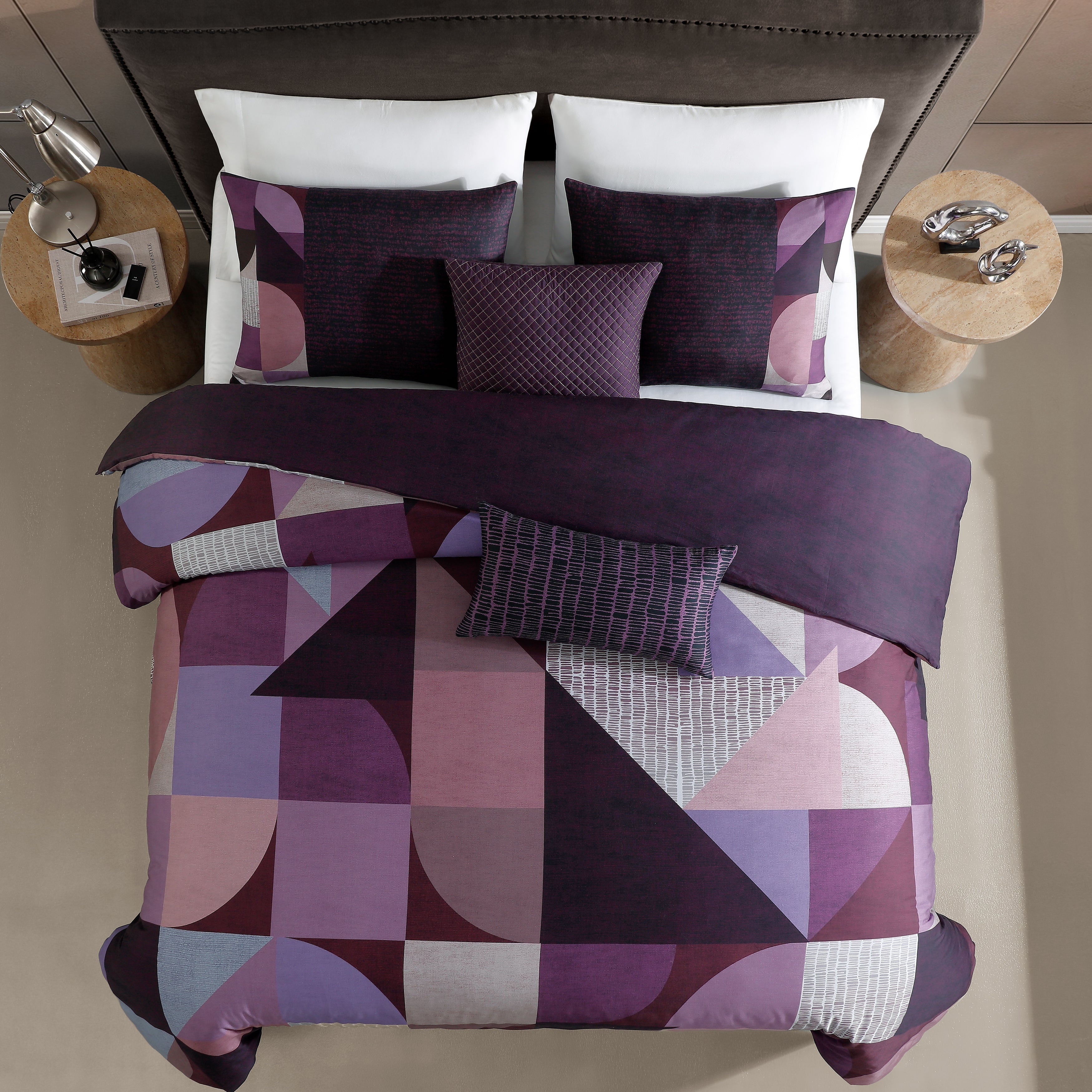 Latest Living Orchid Matrix 5 Piece Reversible Comforter Set