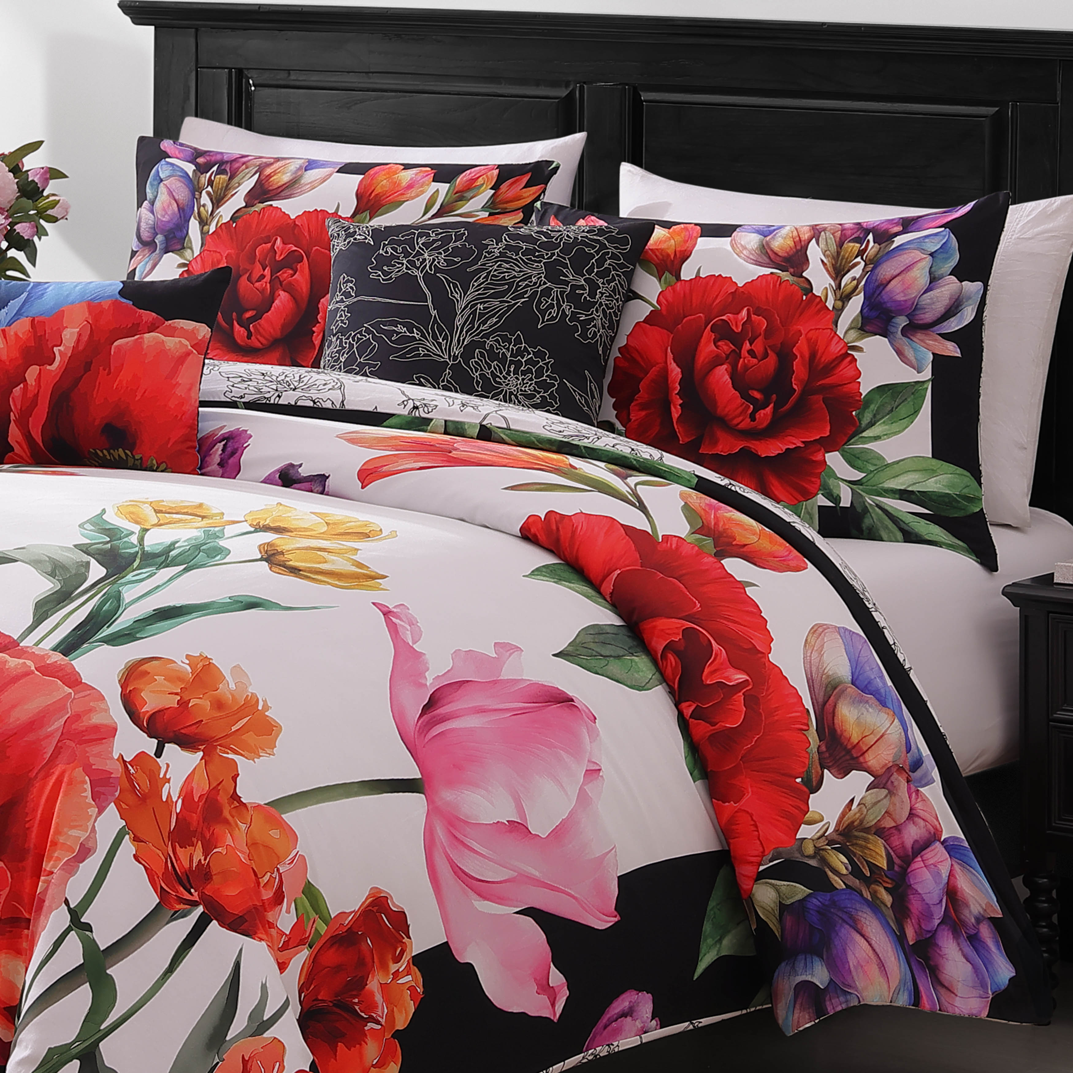 Bebejan Petal Portrait 5 Piece Reversible Comforter Set