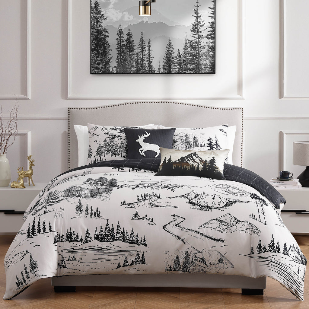 Bebejan Rocky Mountains 5 Piece Reversible Comforter Set