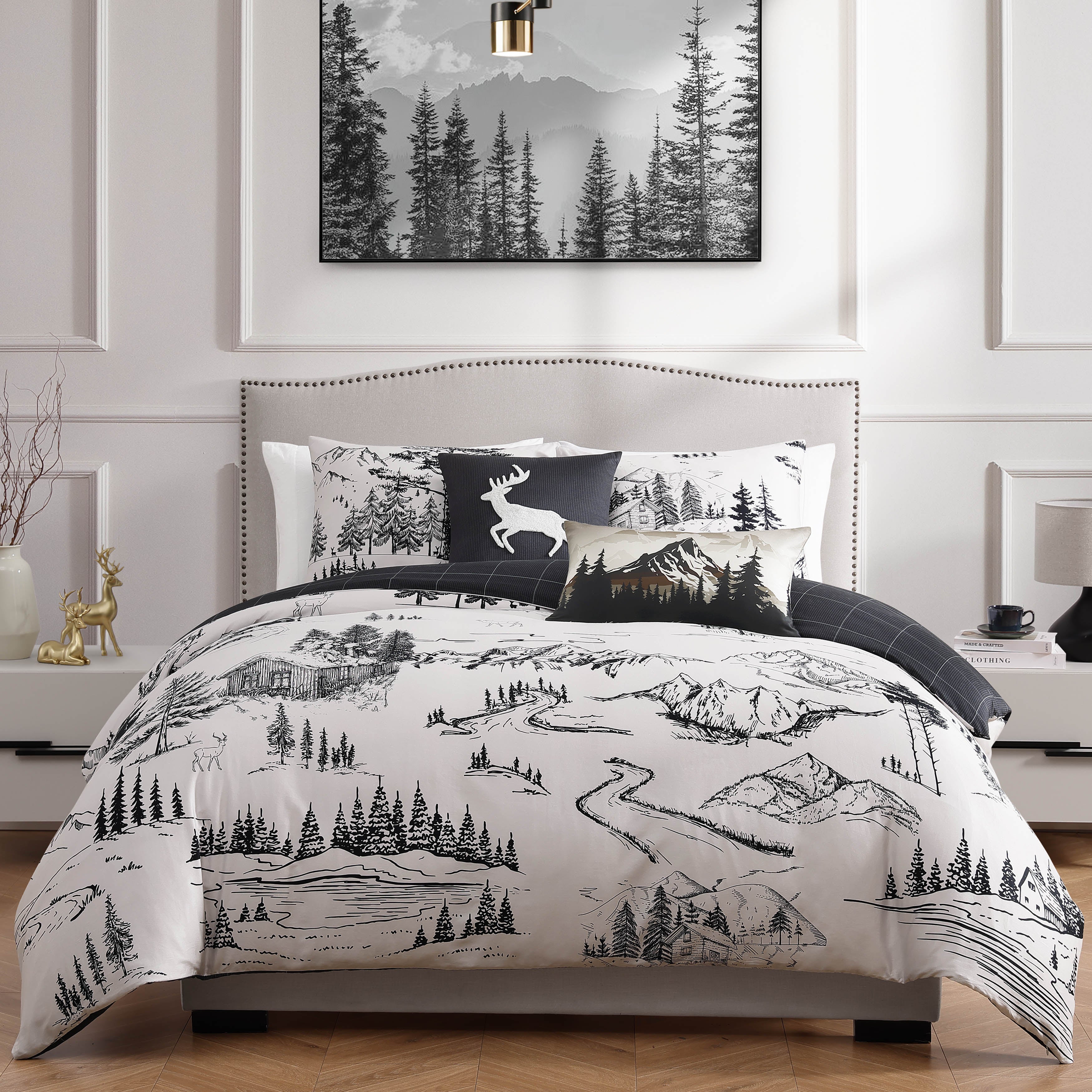 Bebejan Rocky Mountains 5 Piece Reversible Comforter Set