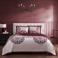Latest Living Rosewood Harmony 3 Piece Reversible Quilted Coverlet Set Coverlet By Latest Living
