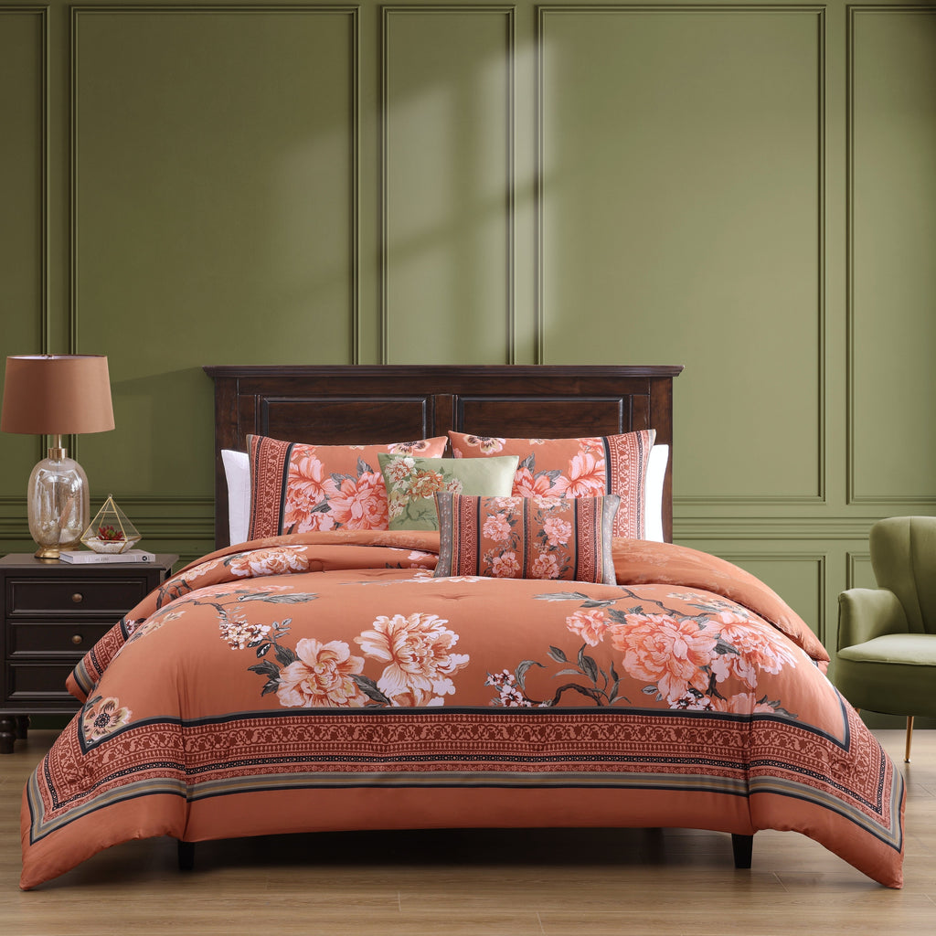 Latest Living Rossana 5 Piece Reversible Comforter Set Comforter Sets By Latest Living
