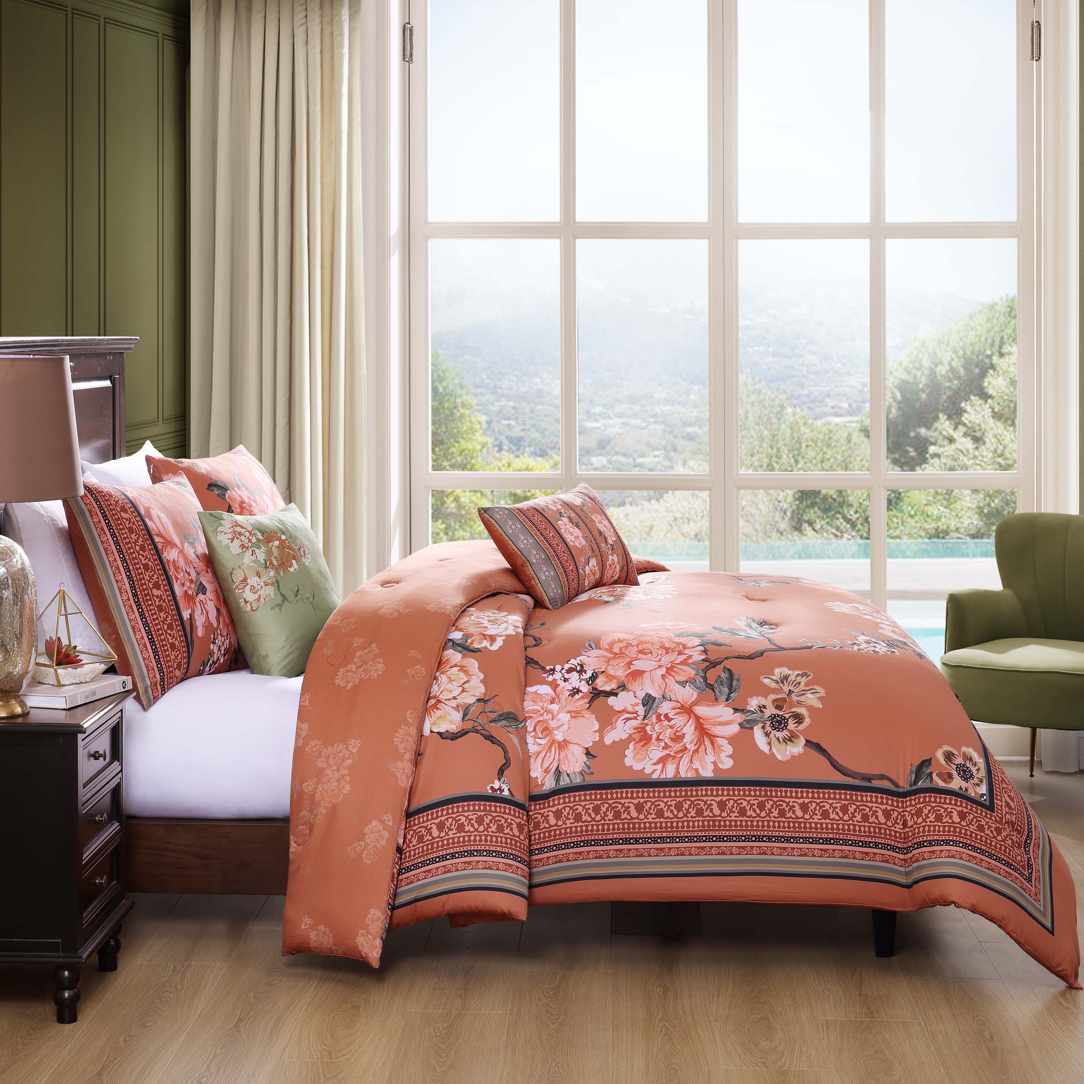 Latest Living Rossana 5 Piece Reversible Comforter Set Comforter Sets By Latest Living