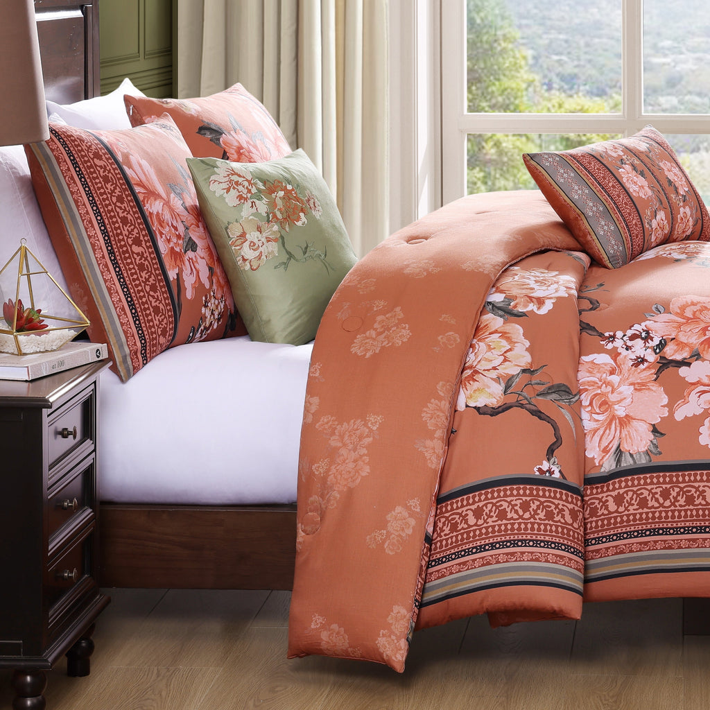Latest Living Rossana 5 Piece Reversible Comforter Set Comforter Sets By Latest Living