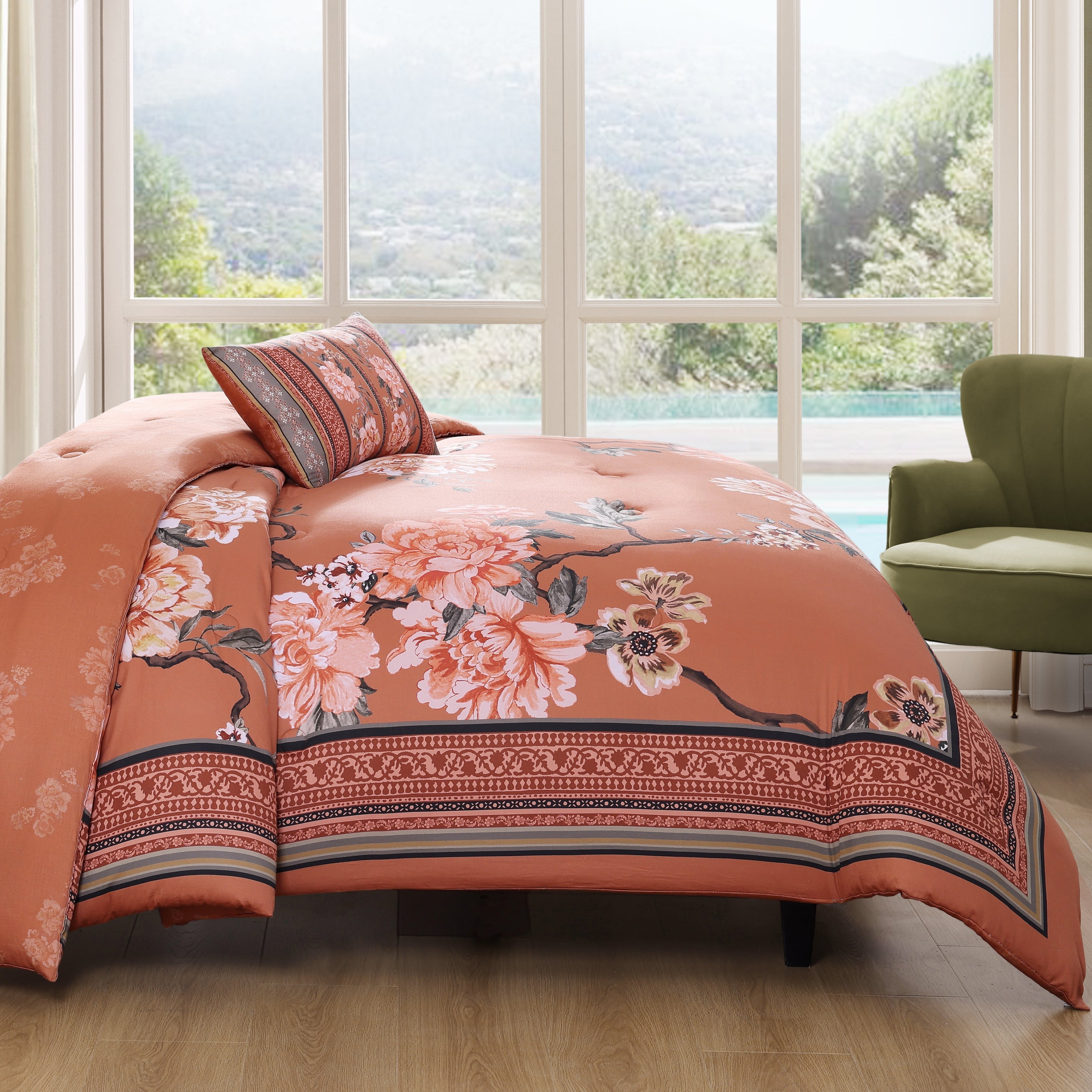 Latest Living Rossana 5 Piece Reversible Comforter Set Comforter Sets By Latest Living