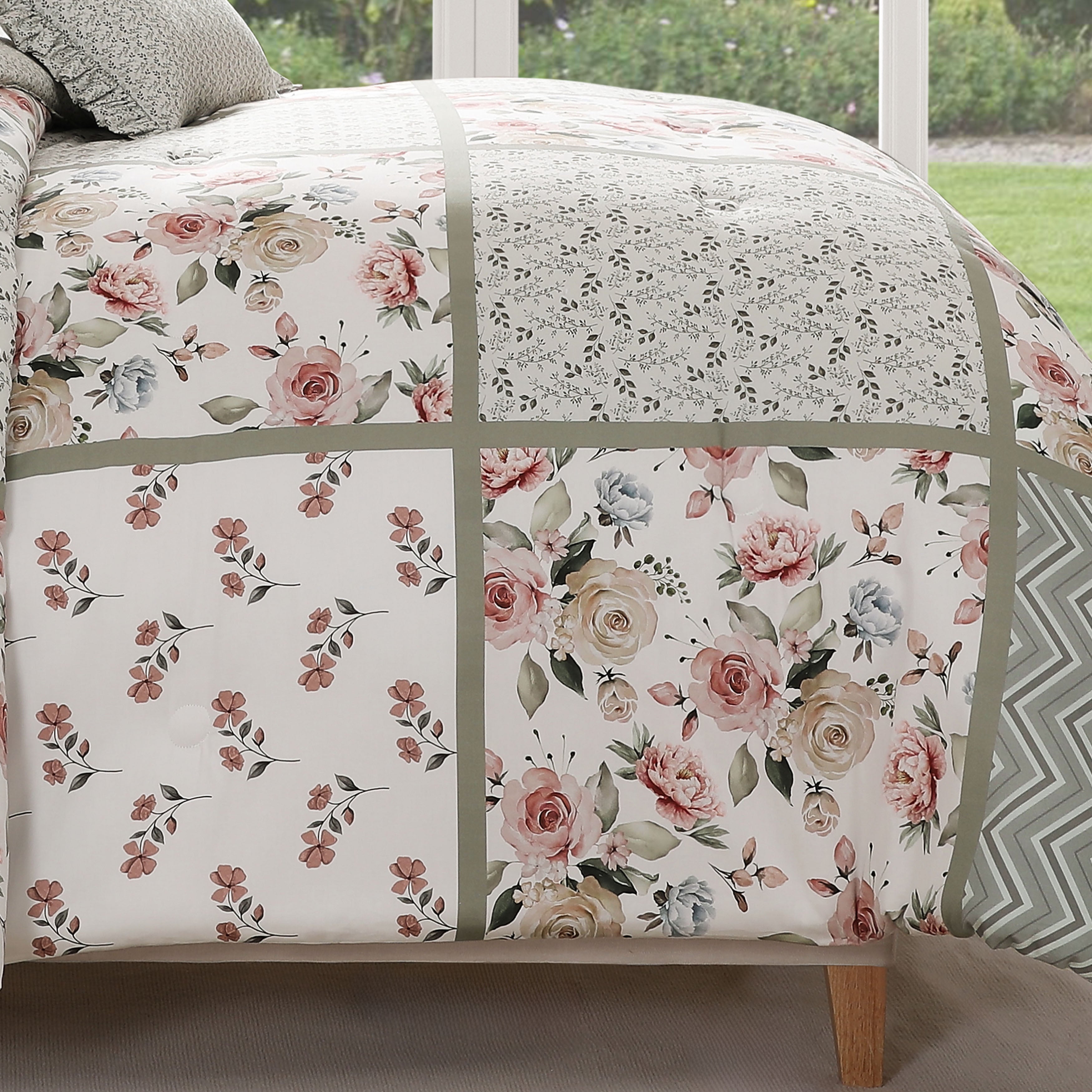 Bebejan Sage Serenity 5 Piece Reversible Comforter Set Comforter Sets By Bebejan®