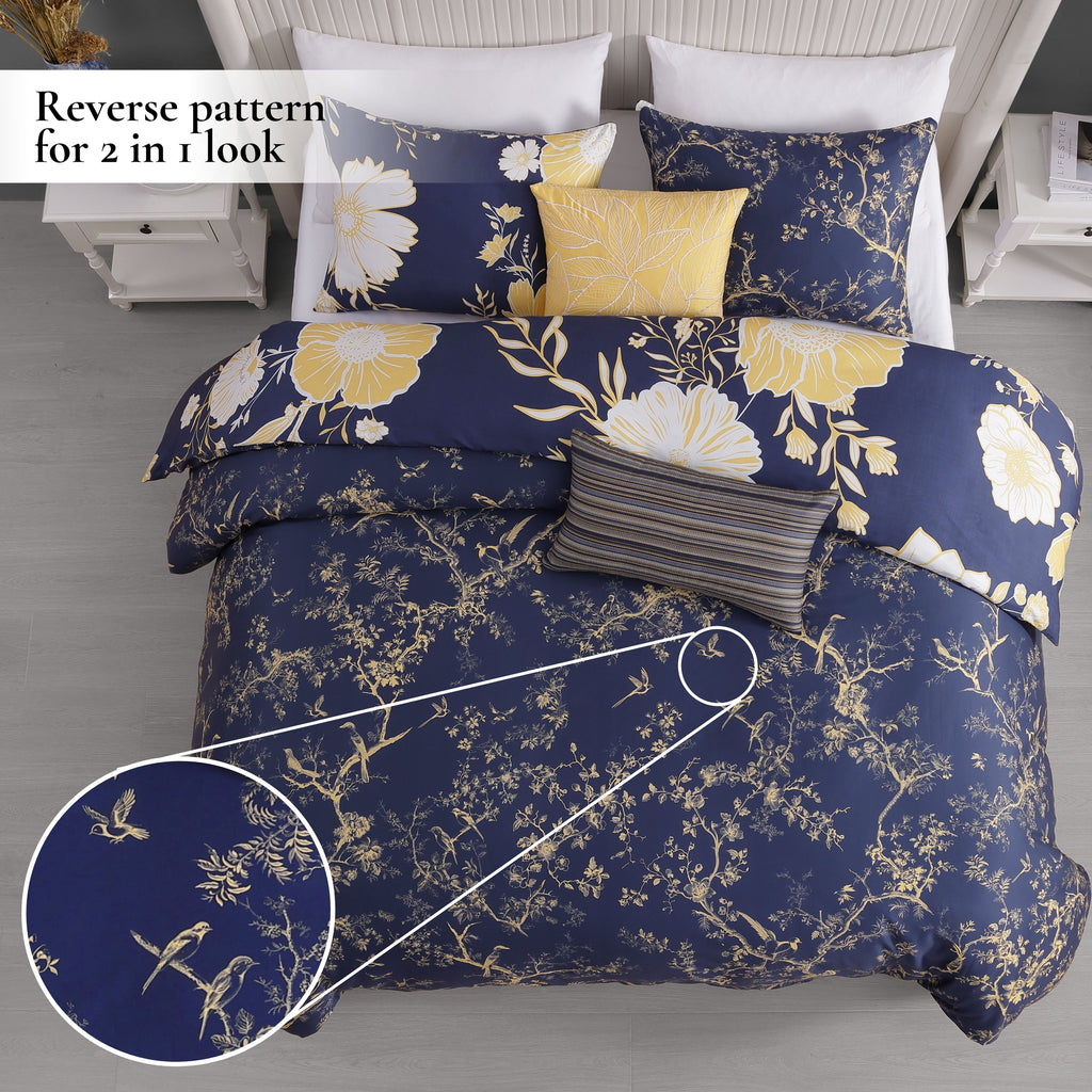 Latest Living Sunglow 5 Piece Reversible Comforter Set