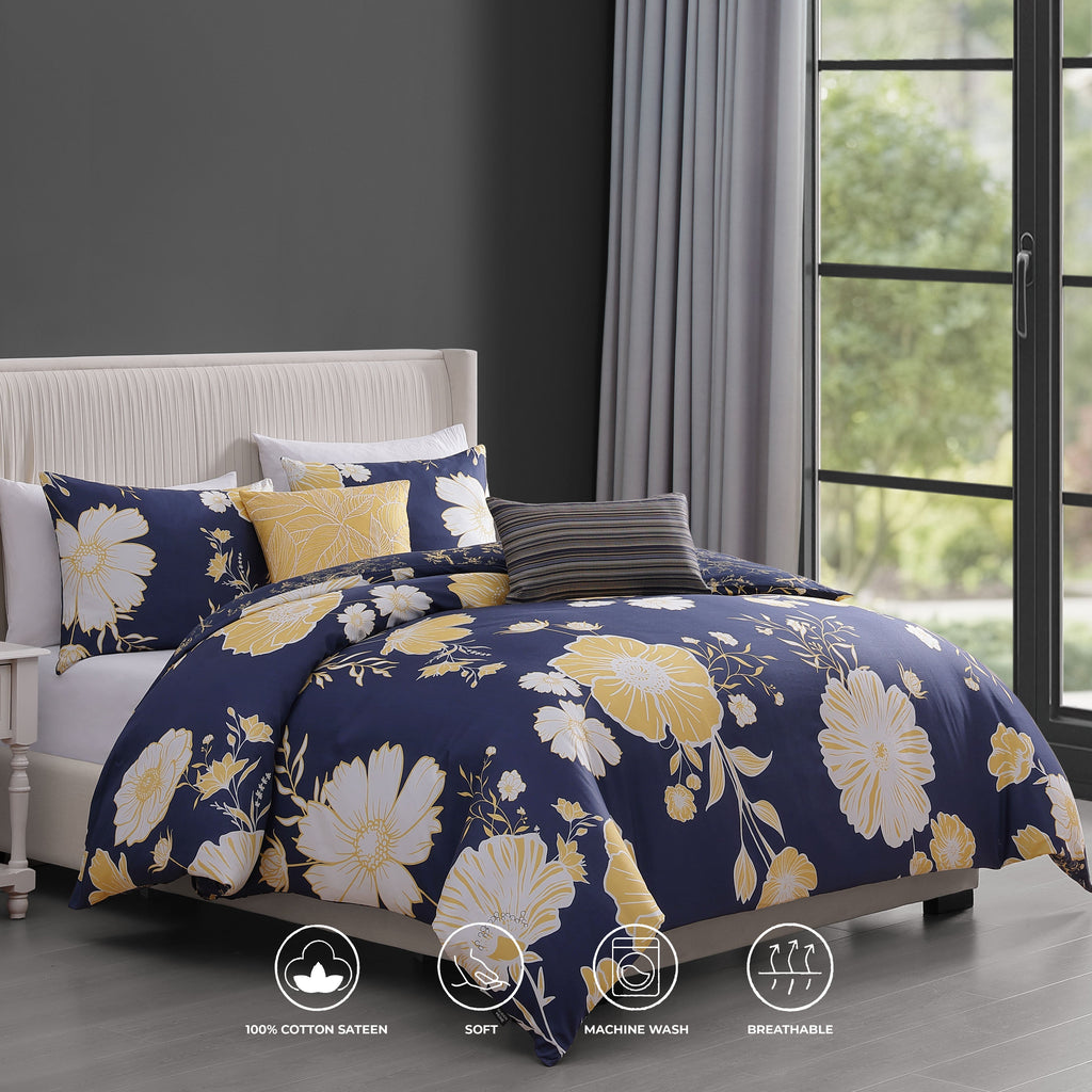 Latest Living Sunglow 5 Piece Reversible Comforter Set