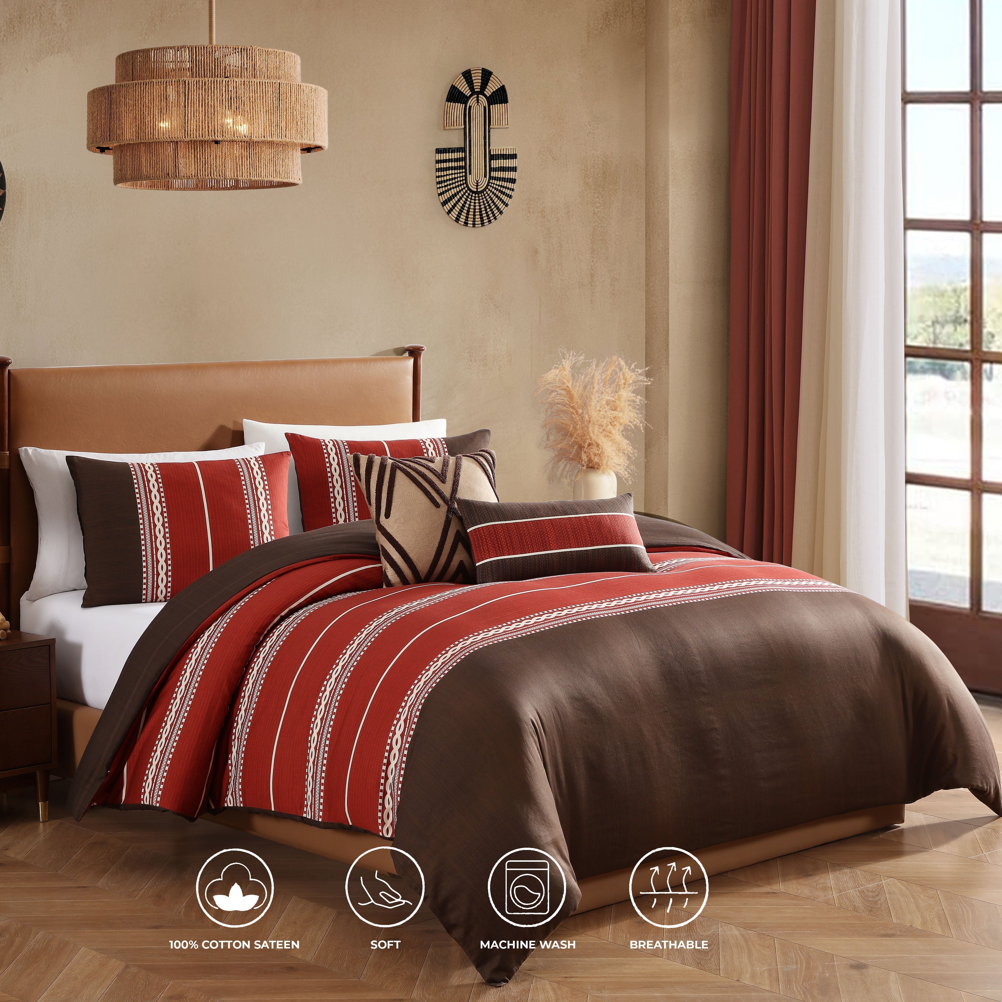 Latest Living Terra Spice 5 Piece Reversible Comforter Set