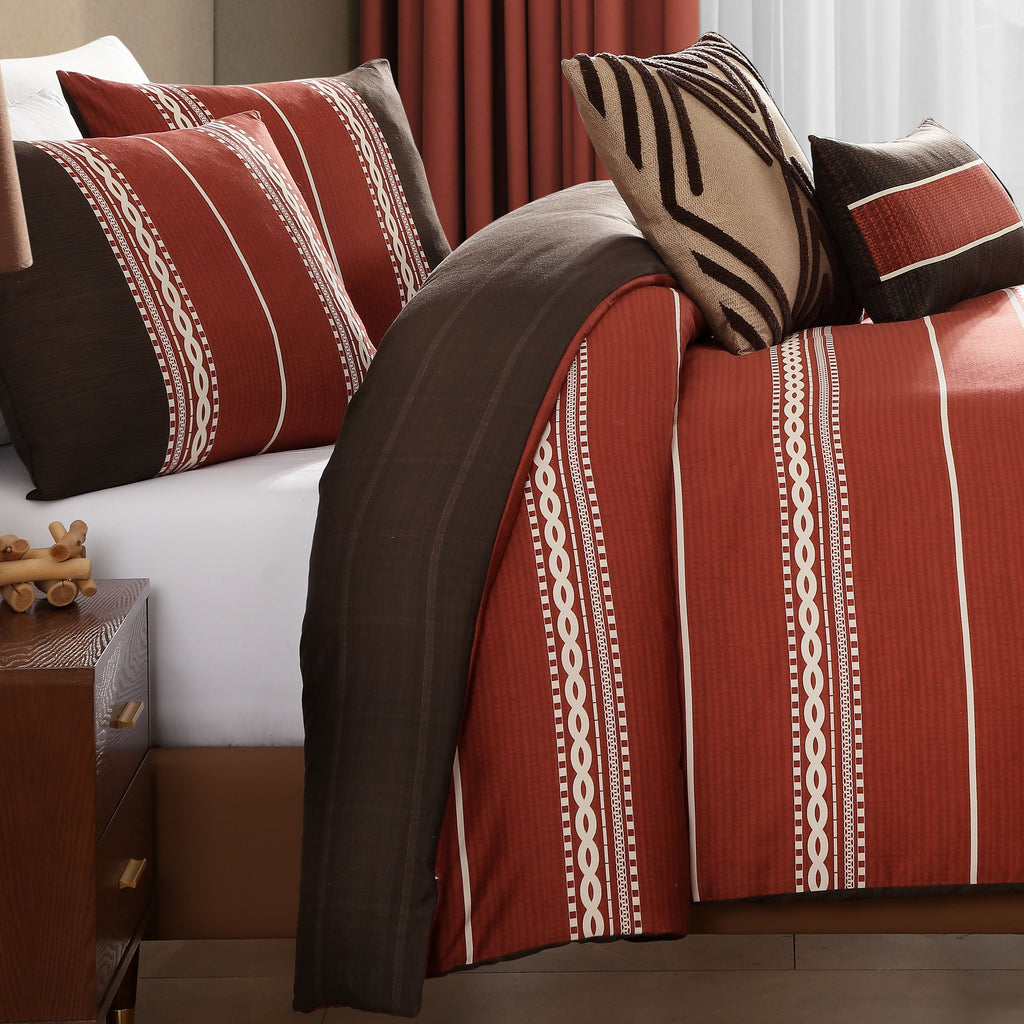 Latest Living Terra Spice 5 Piece Reversible Comforter Set