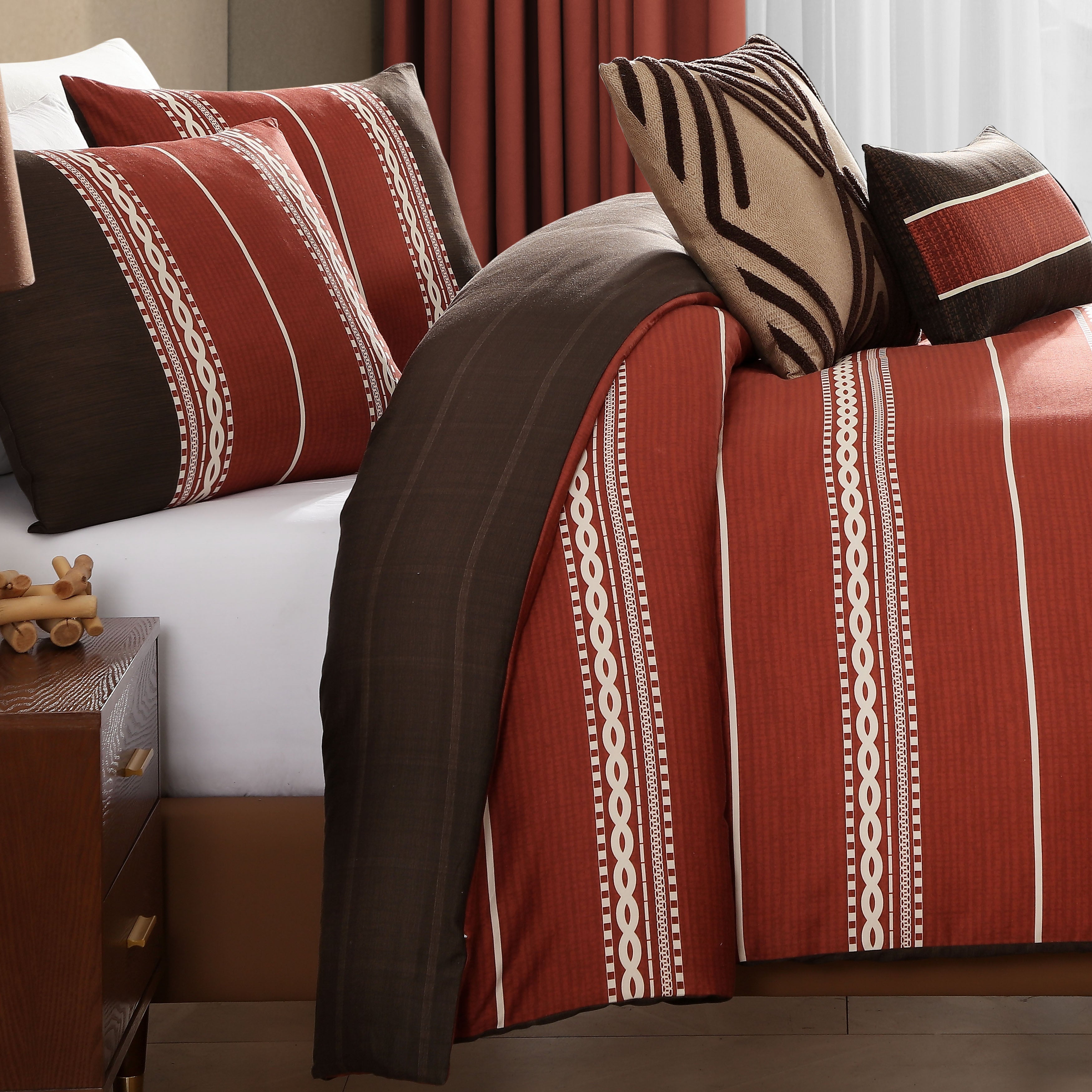 Latest Living Terra Spice 5 Piece Reversible Comforter Set