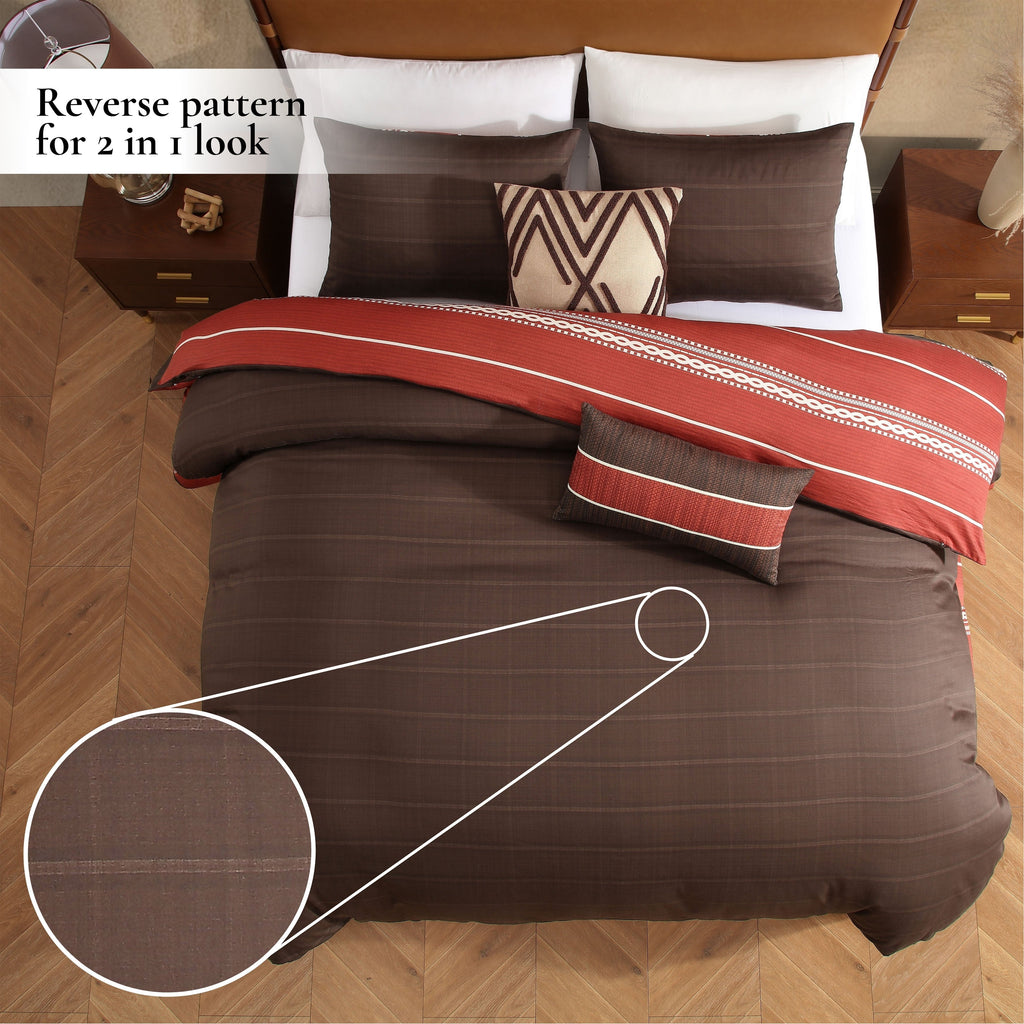 Latest Living Terra Spice 5 Piece Reversible Comforter Set