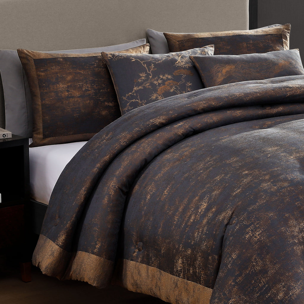 Latest Living Texture Jacquard 5 Piece Comforter Set