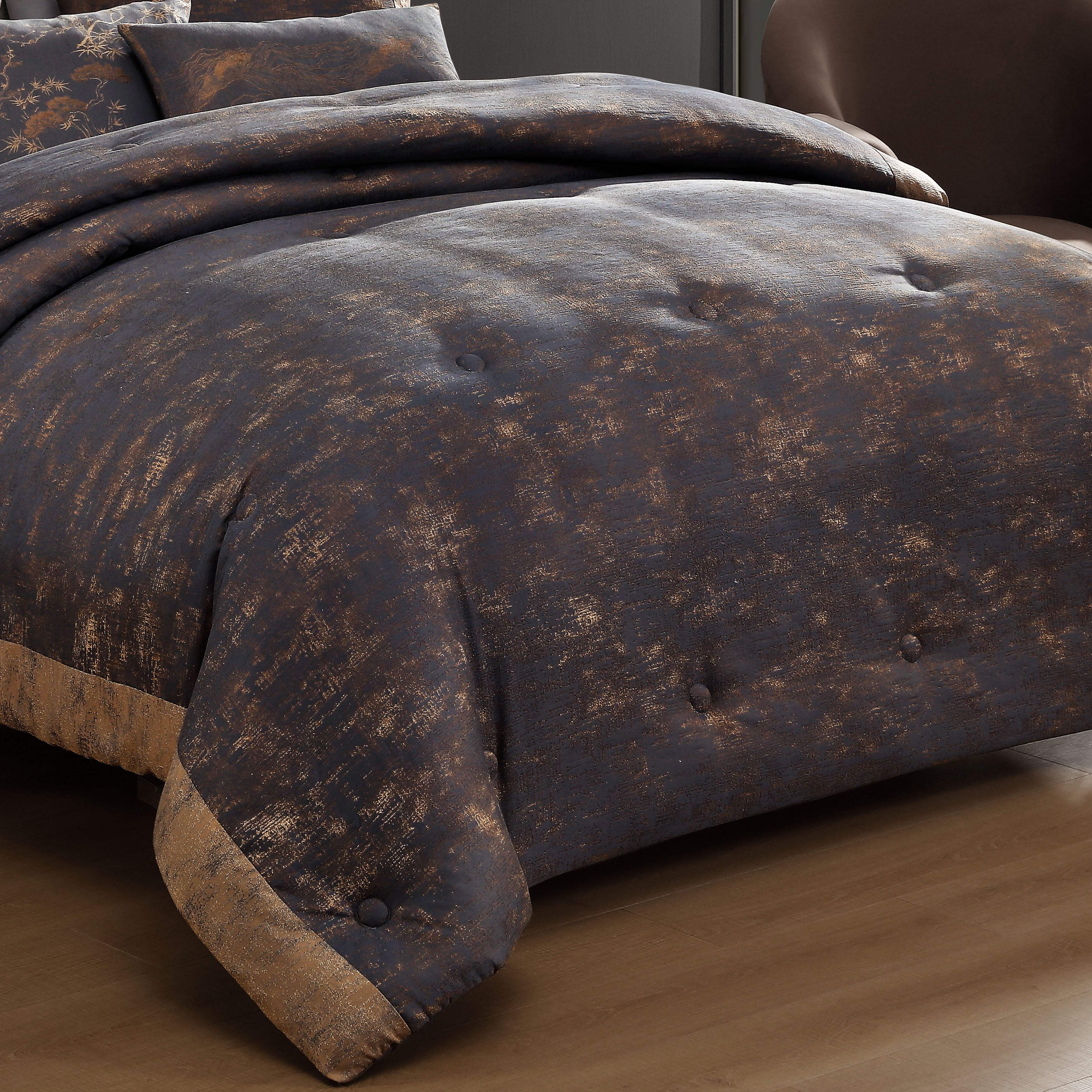 Latest Living Texture Jacquard 5 Piece Comforter Set