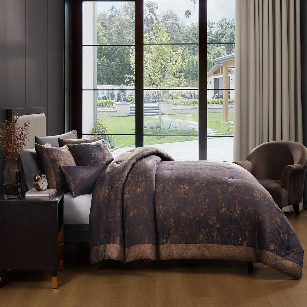 Latest Living Texture Jacquard 5 Piece Comforter Set