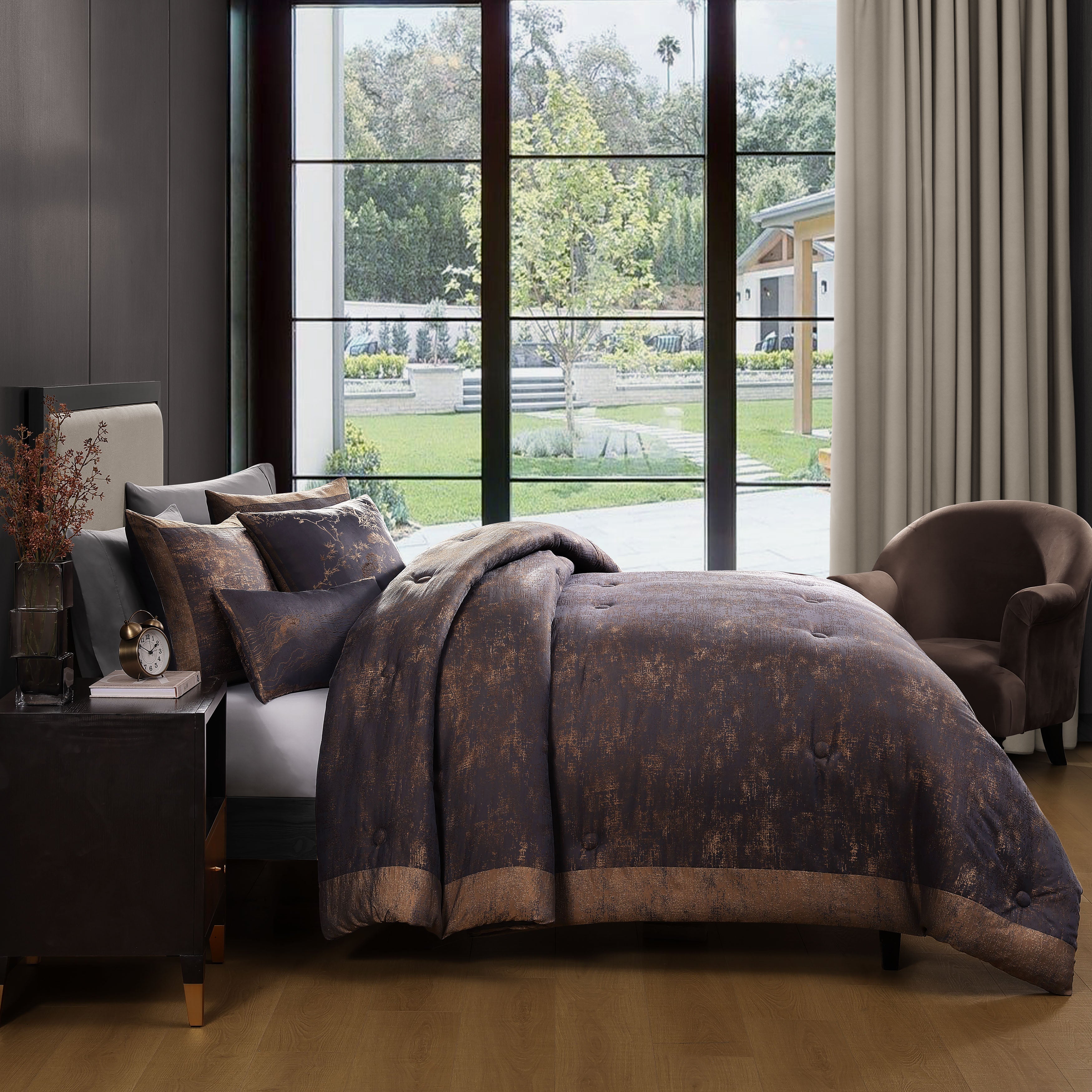 Latest Living Texture Jacquard 5 Piece Comforter Set