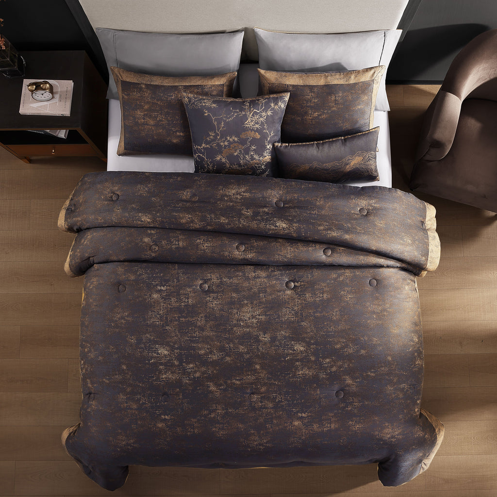 Latest Living Texture Jacquard 5 Piece Comforter Set