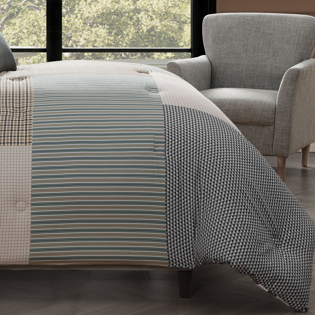 Bebejan Tranquil Patch 5 Piece Reversible Comforter Set