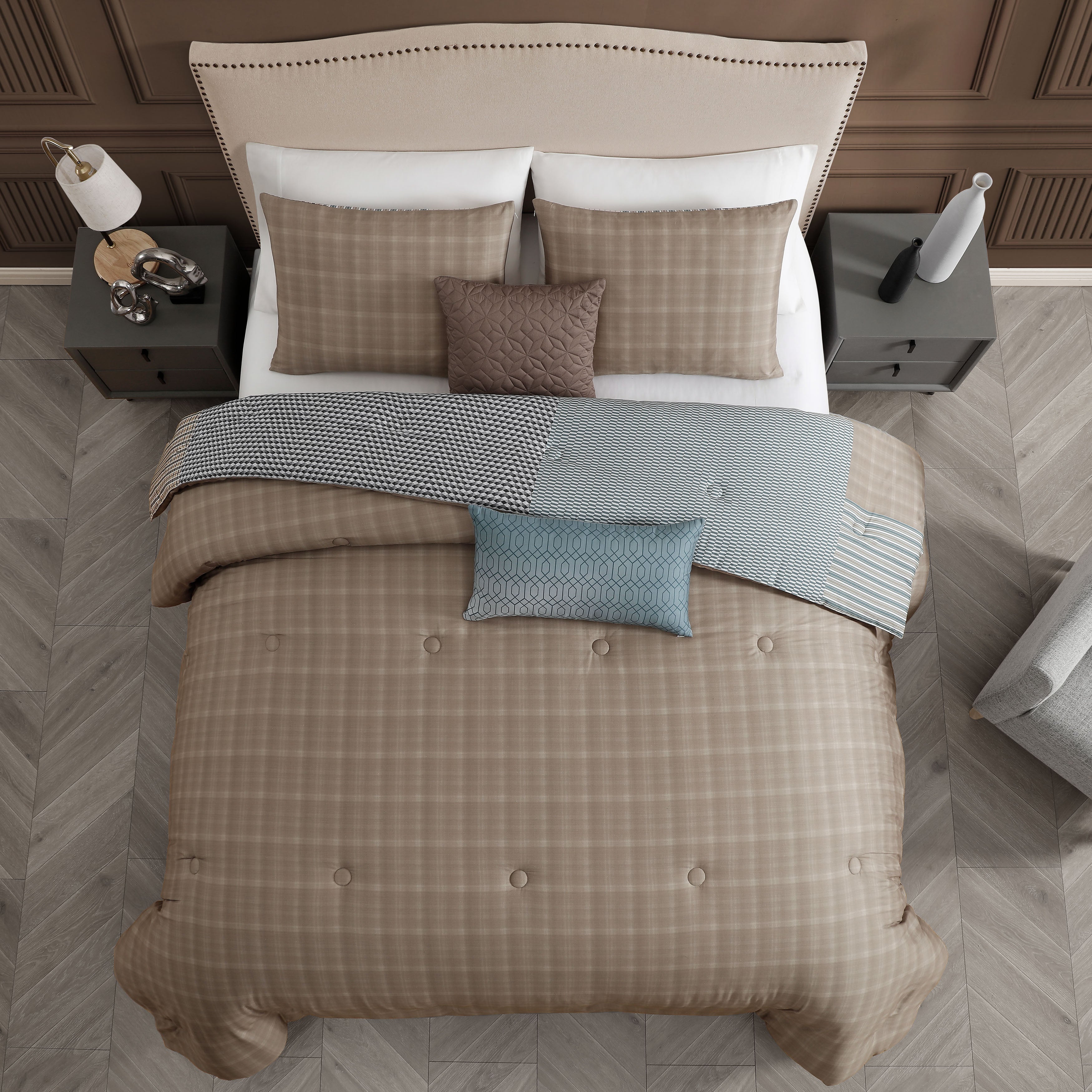 Bebejan Tranquil Patch 5 Piece Reversible Comforter Set