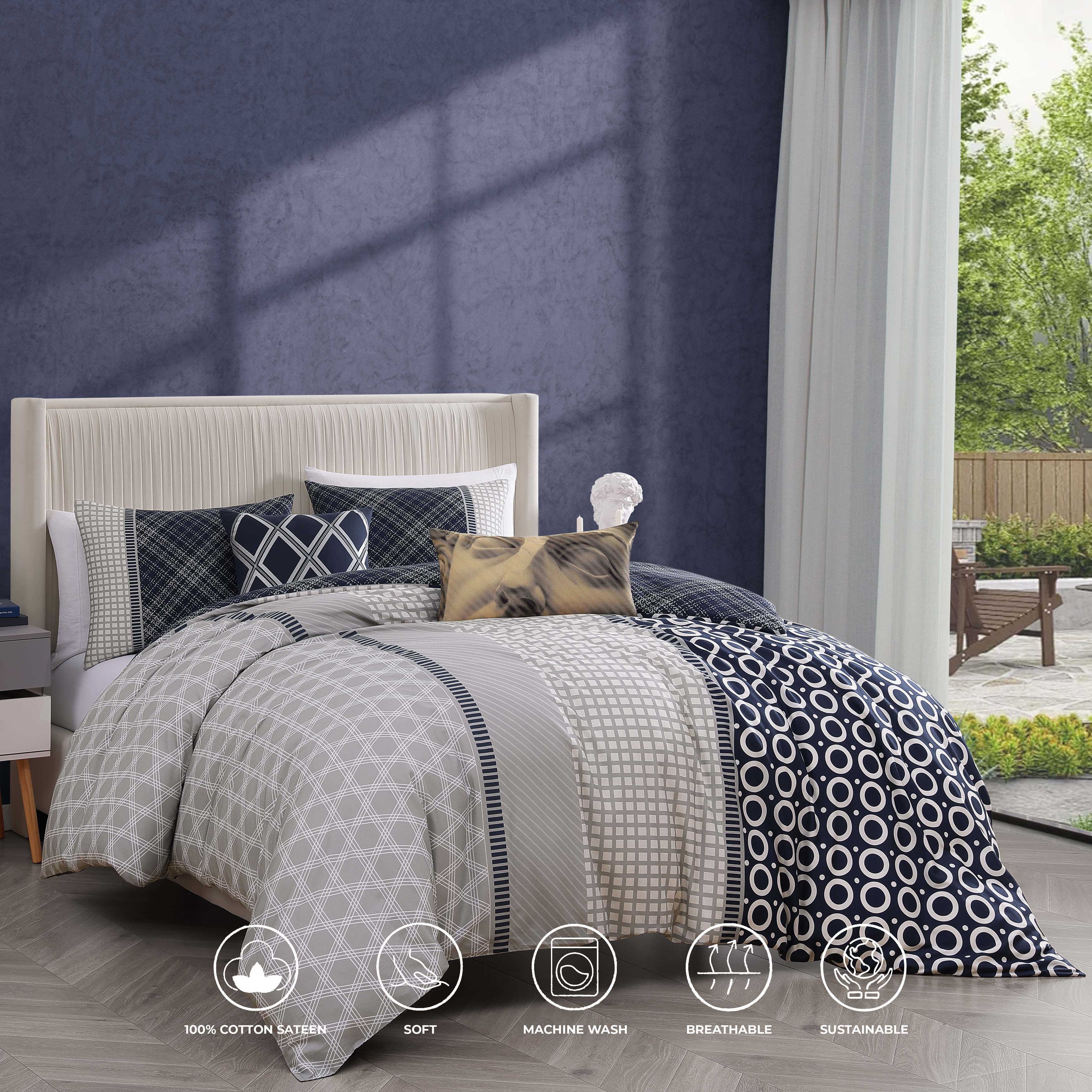 Latest Living Vertigeo 5 Piece Reversible Comforter Set