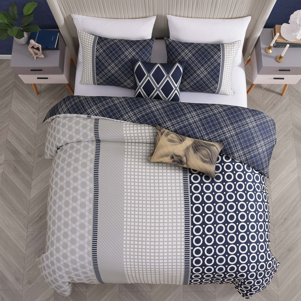 Latest Living Vertigeo 5 Piece Reversible Comforter Set