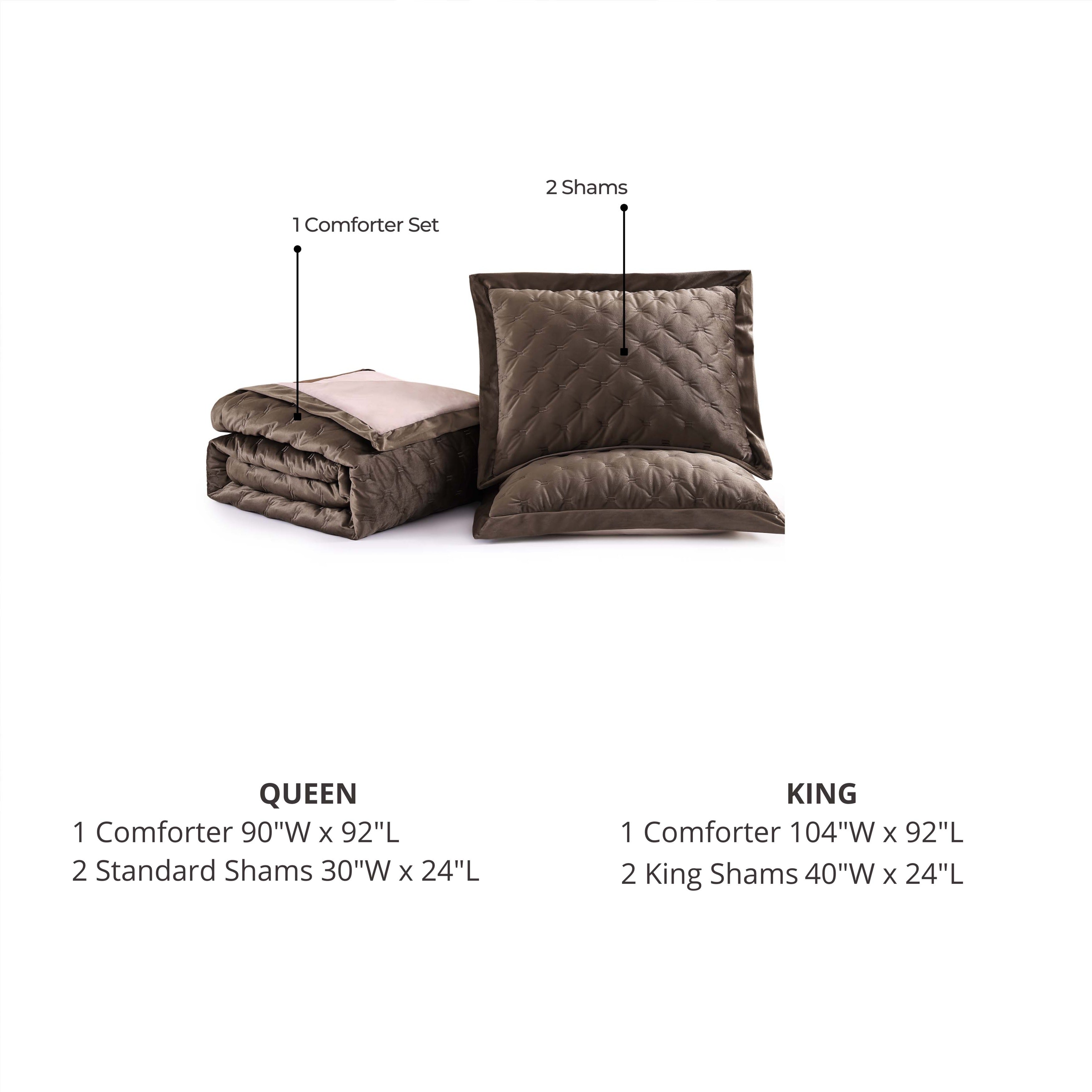Latest Living 3 Piece Velvet Comforter Set