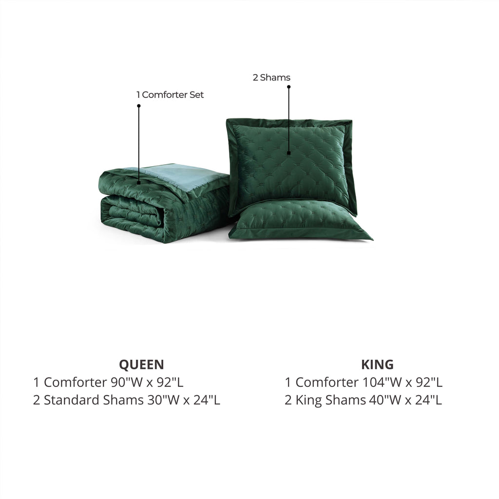 Latest Living 3 Piece Velvet Comforter Set