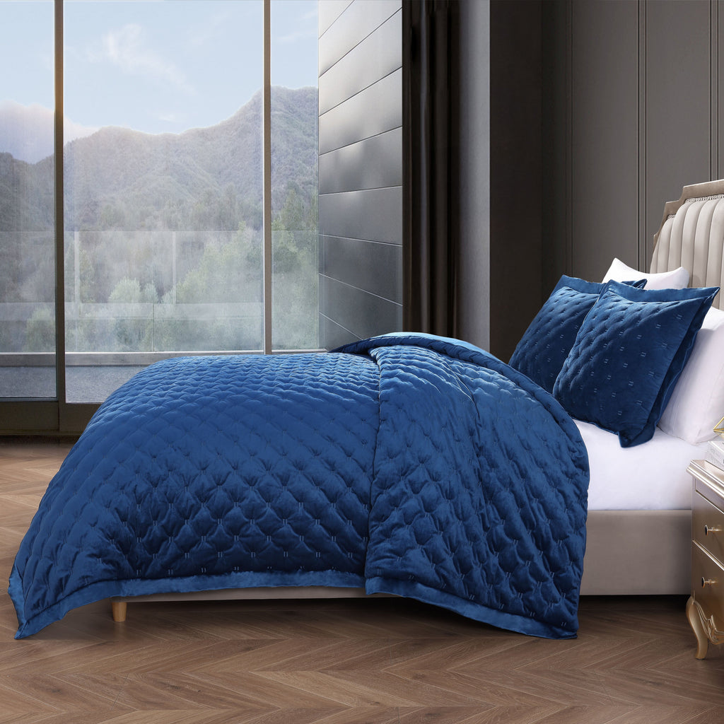 Bebejan 3 Piece Velvet Comforter Set