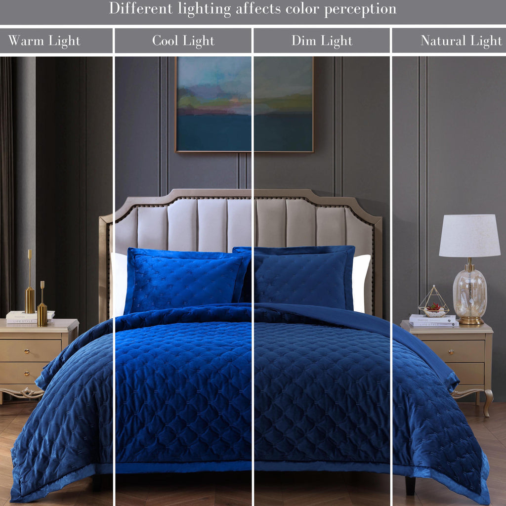 Bebejan 3 Piece Velvet Comforter Set