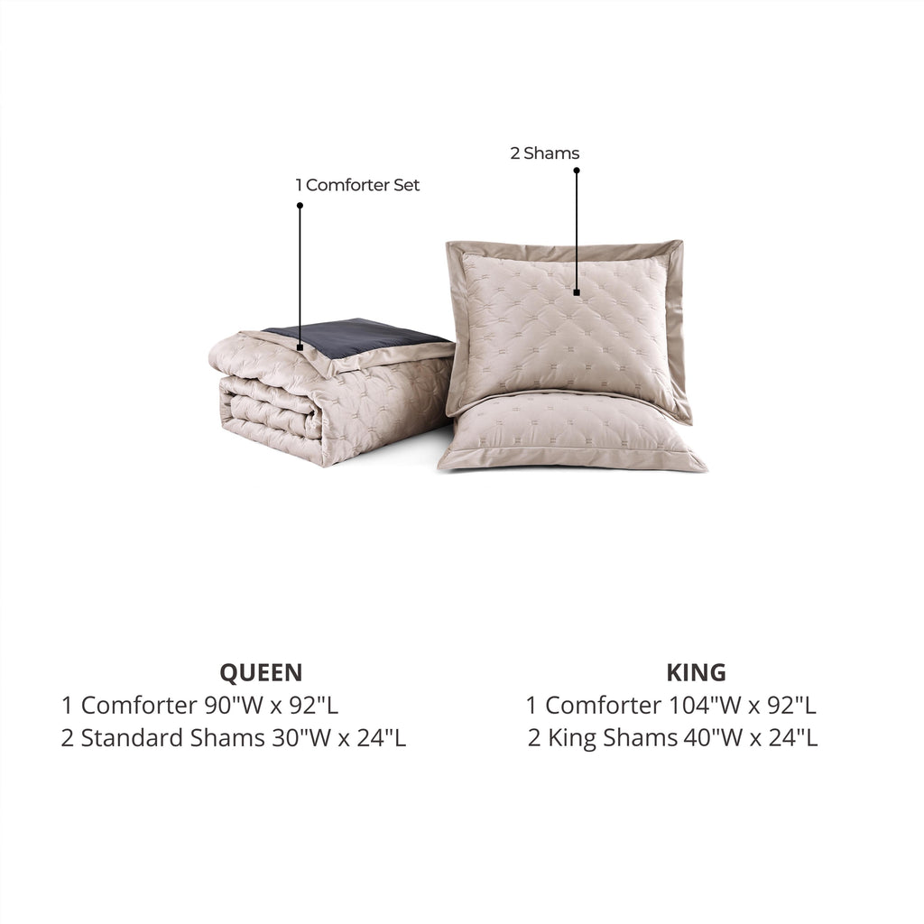 Latest Living 3 Piece Velvet Comforter Set