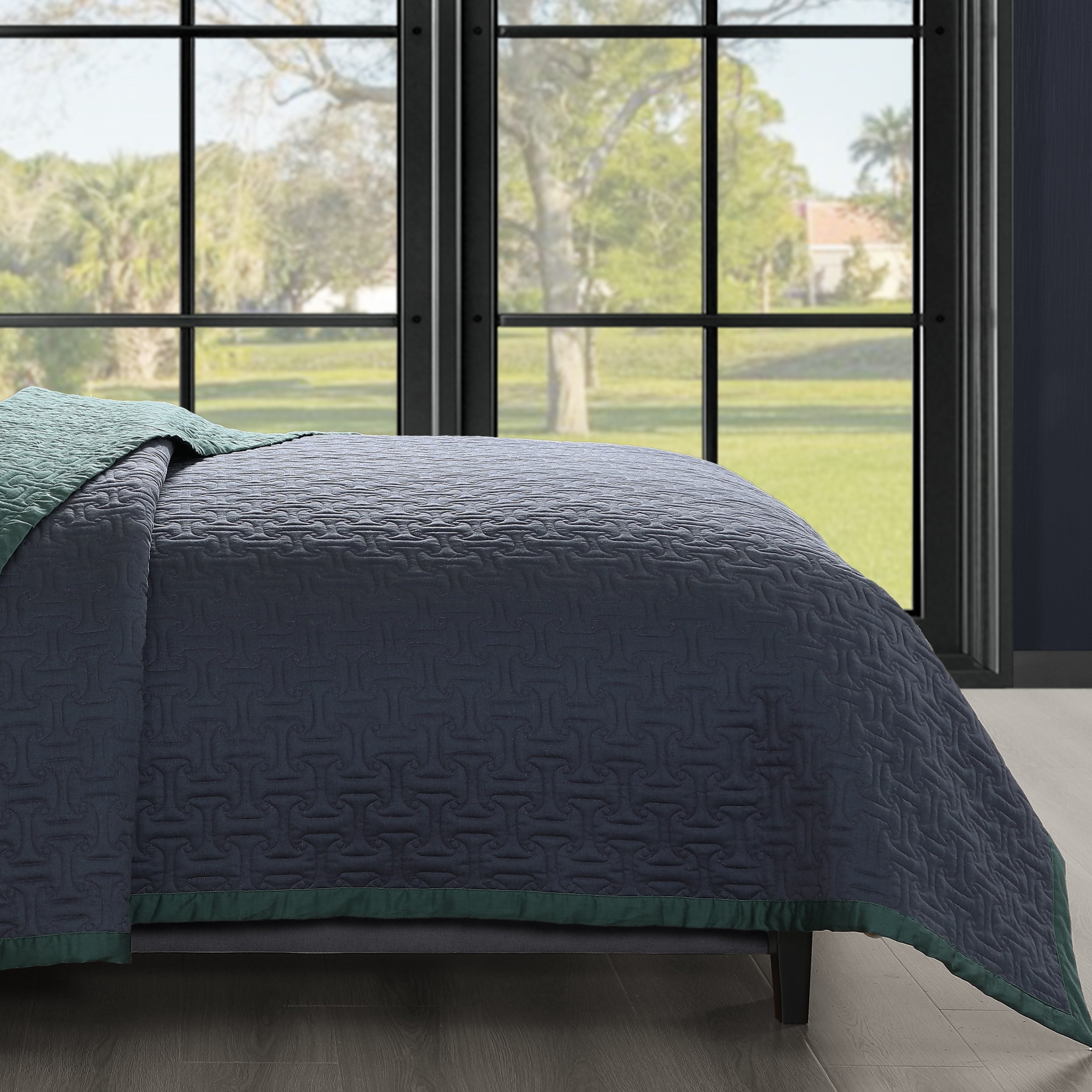 Bebejan 3 Piece Textured Quilted Coverlet Set