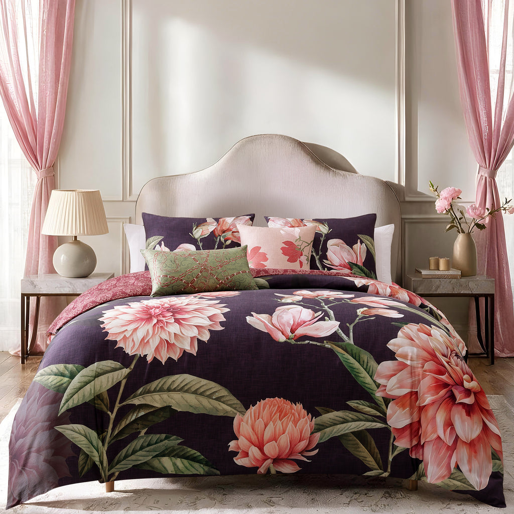 Latest Living Blush Serenade 5 Piece Reversible Comforter Set